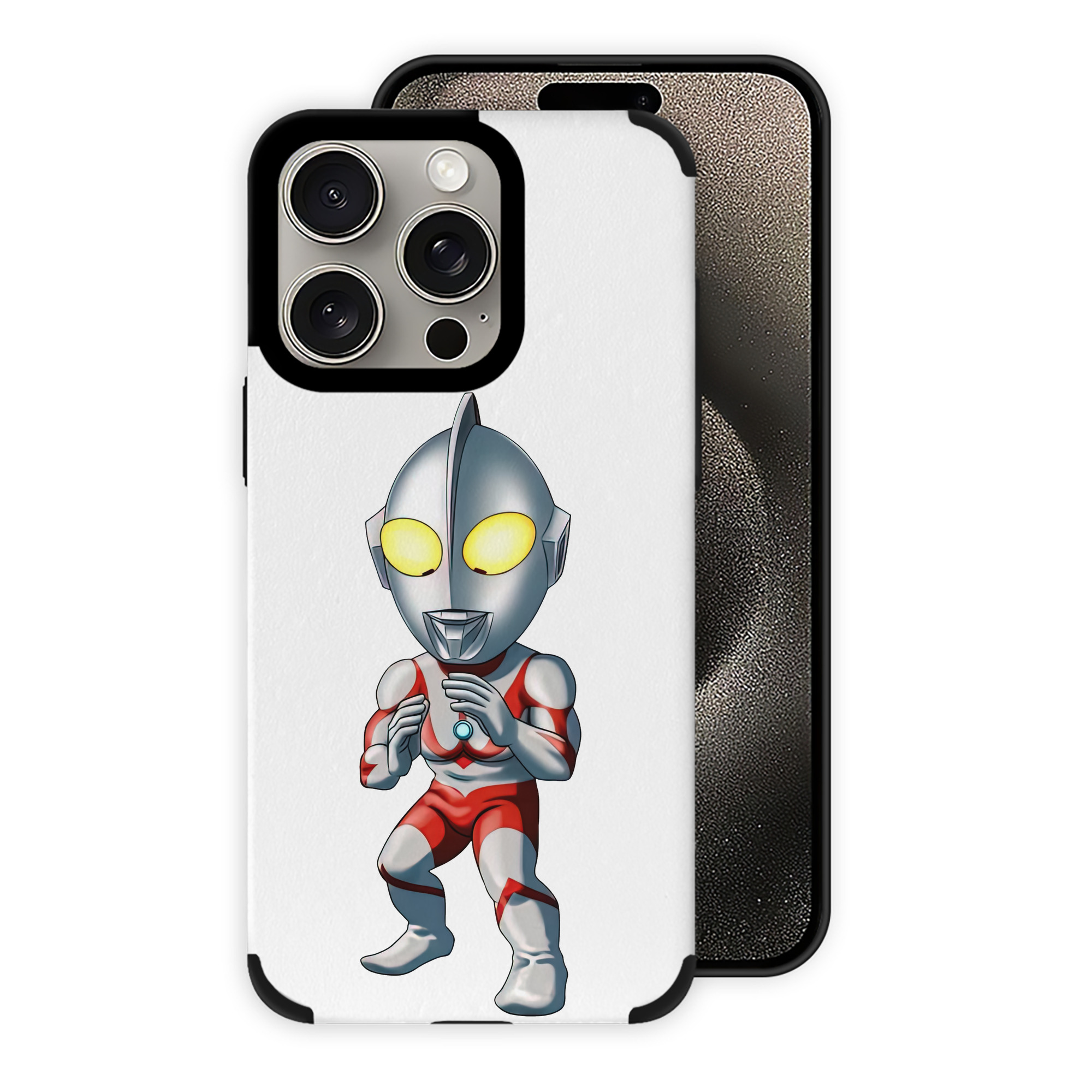 （画像用） ウルトラマン Ultraman 【iPhone15ProMax対応】 PUレザー スマホケース 耐衝撃＆黄変防止