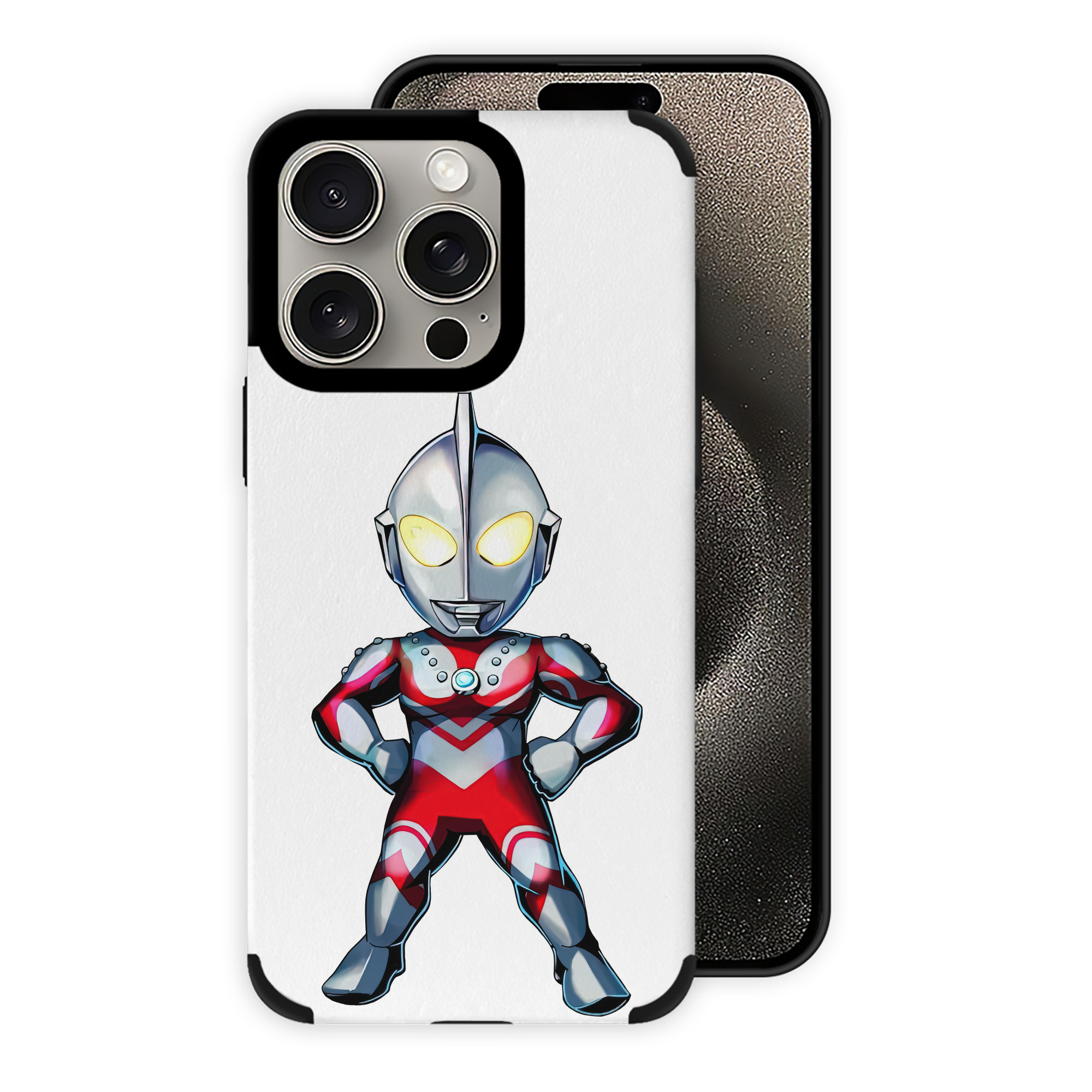 （画像用） ウルトラマン Ultraman 【iPhone15ProMax対応】 PUレザー スマホケース 耐衝撃＆黄変防止