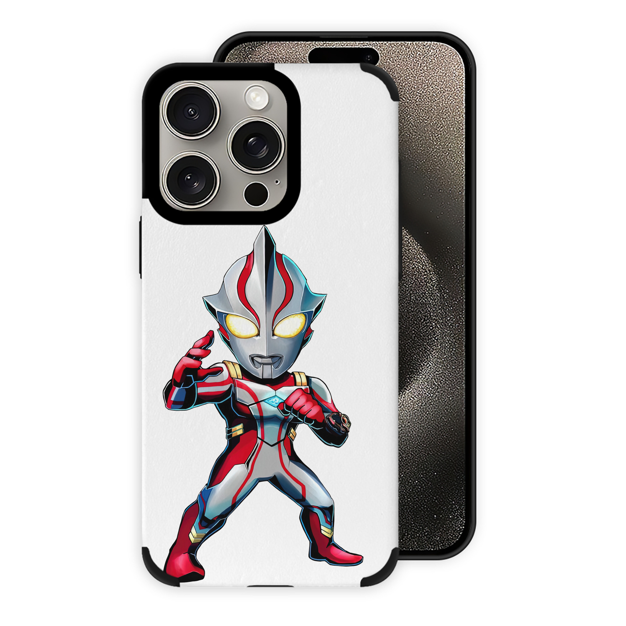 （画像用） ウルトラマン Ultraman 【iPhone15ProMax対応】 PUレザー スマホケース 耐衝撃＆黄変防止