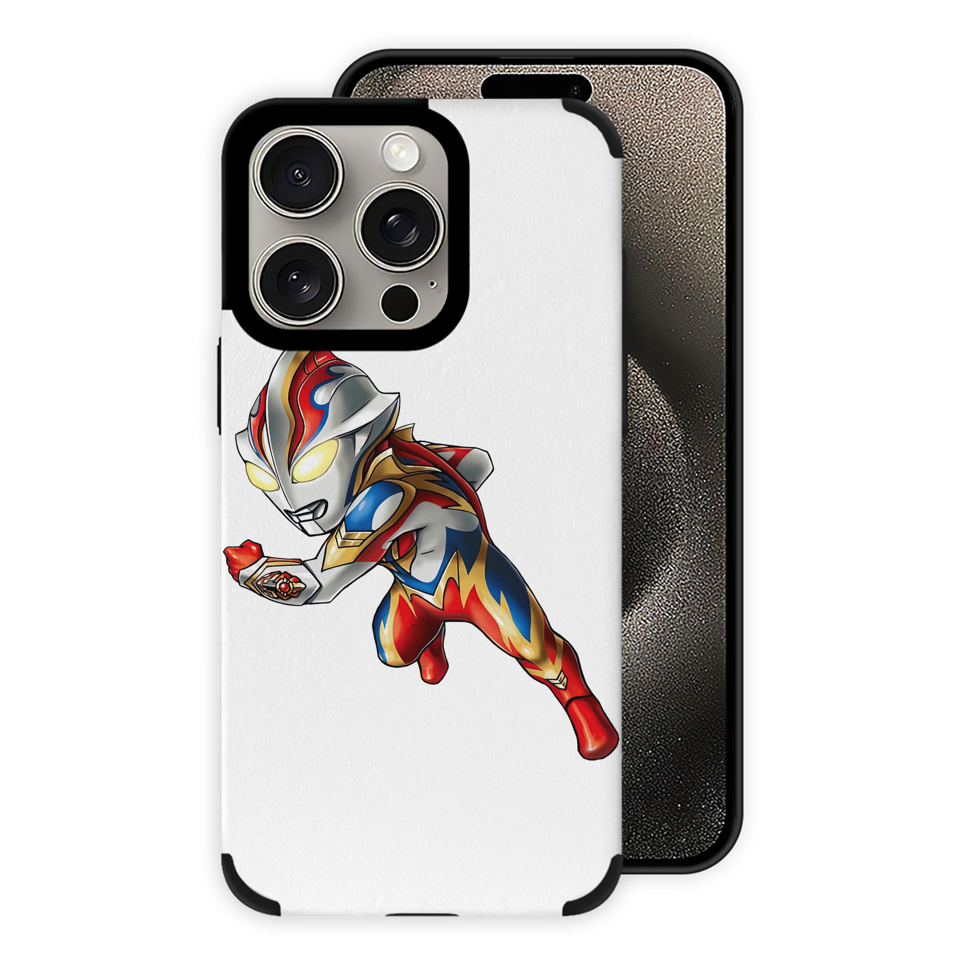 （画像用） ウルトラマン Ultraman 【iPhone15ProMax対応】 PUレザー スマホケース 耐衝撃＆黄変防止