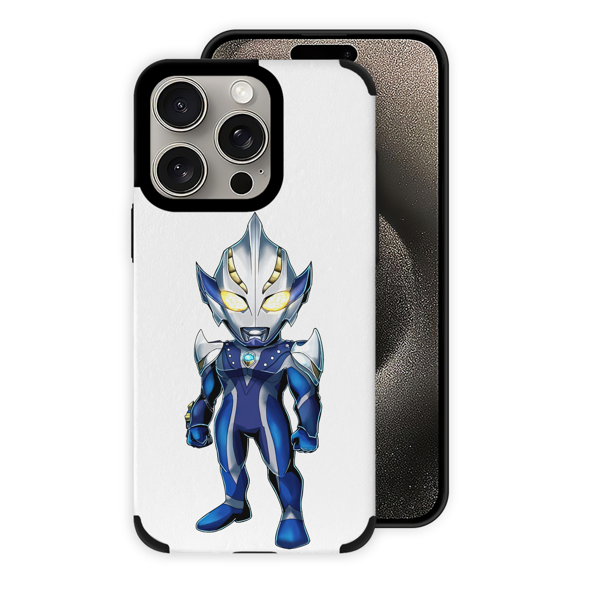 （画像用） ウルトラマン Ultraman 【iPhone15ProMax対応】 PUレザー スマホケース 耐衝撃＆黄変防止