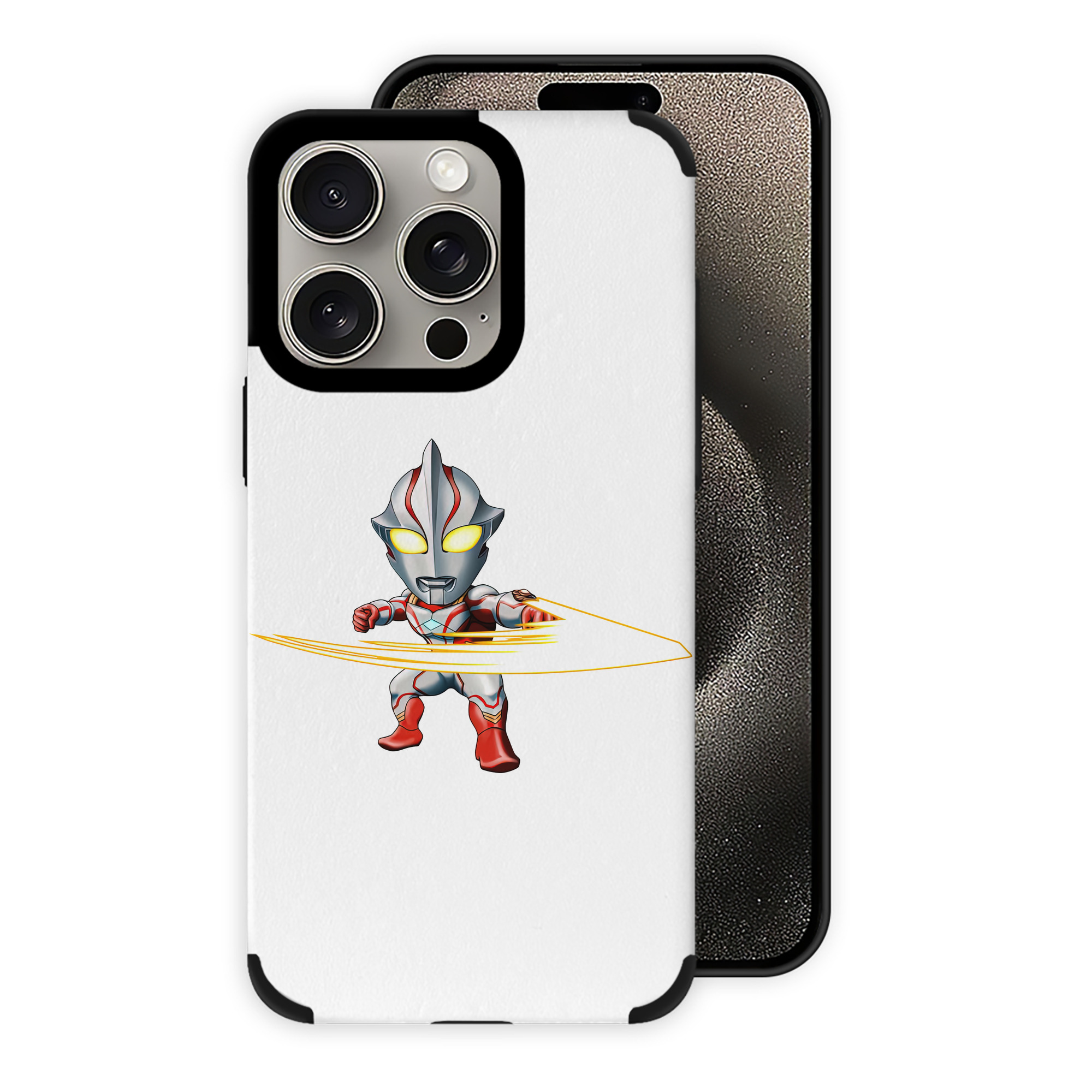 （画像用） ウルトラマン Ultraman 【iPhone15ProMax対応】 PUレザー スマホケース 耐衝撃＆黄変防止
