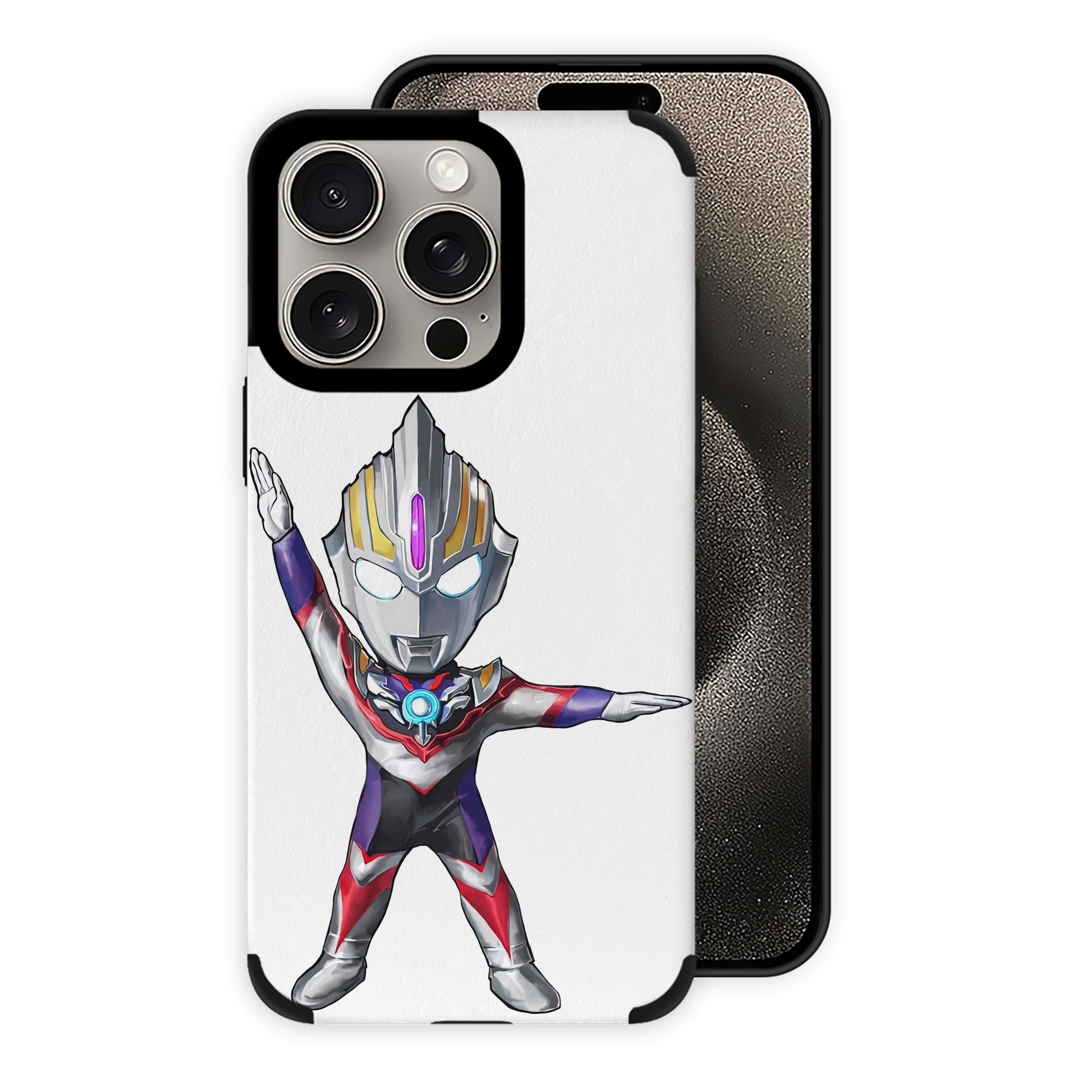 （画像用） ウルトラマン Ultraman 【iPhone15ProMax対応】 PUレザー スマホケース 耐衝撃＆黄変防止