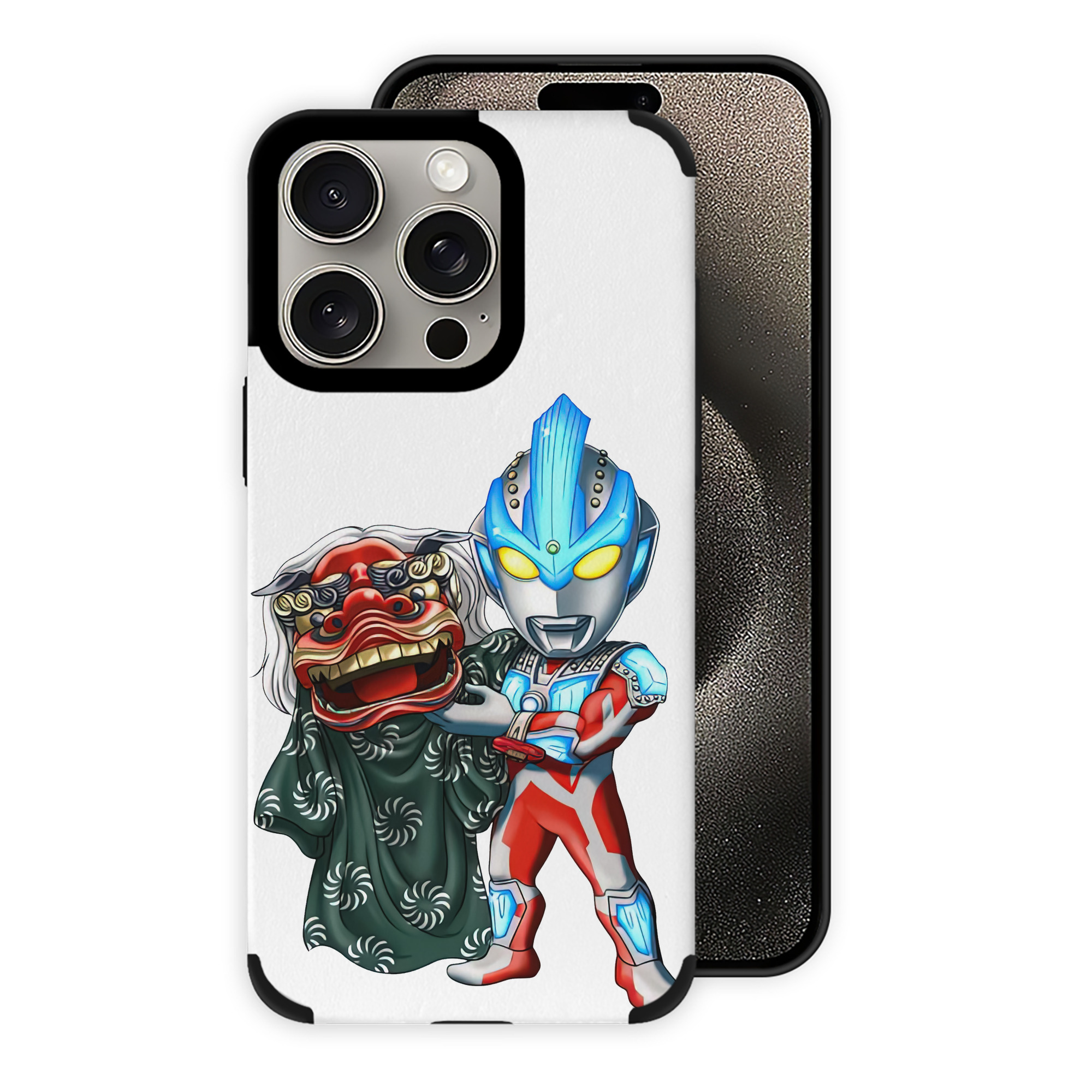 （画像用） ウルトラマン Ultraman 【iPhone15ProMax対応】 PUレザー スマホケース 耐衝撃＆黄変防止