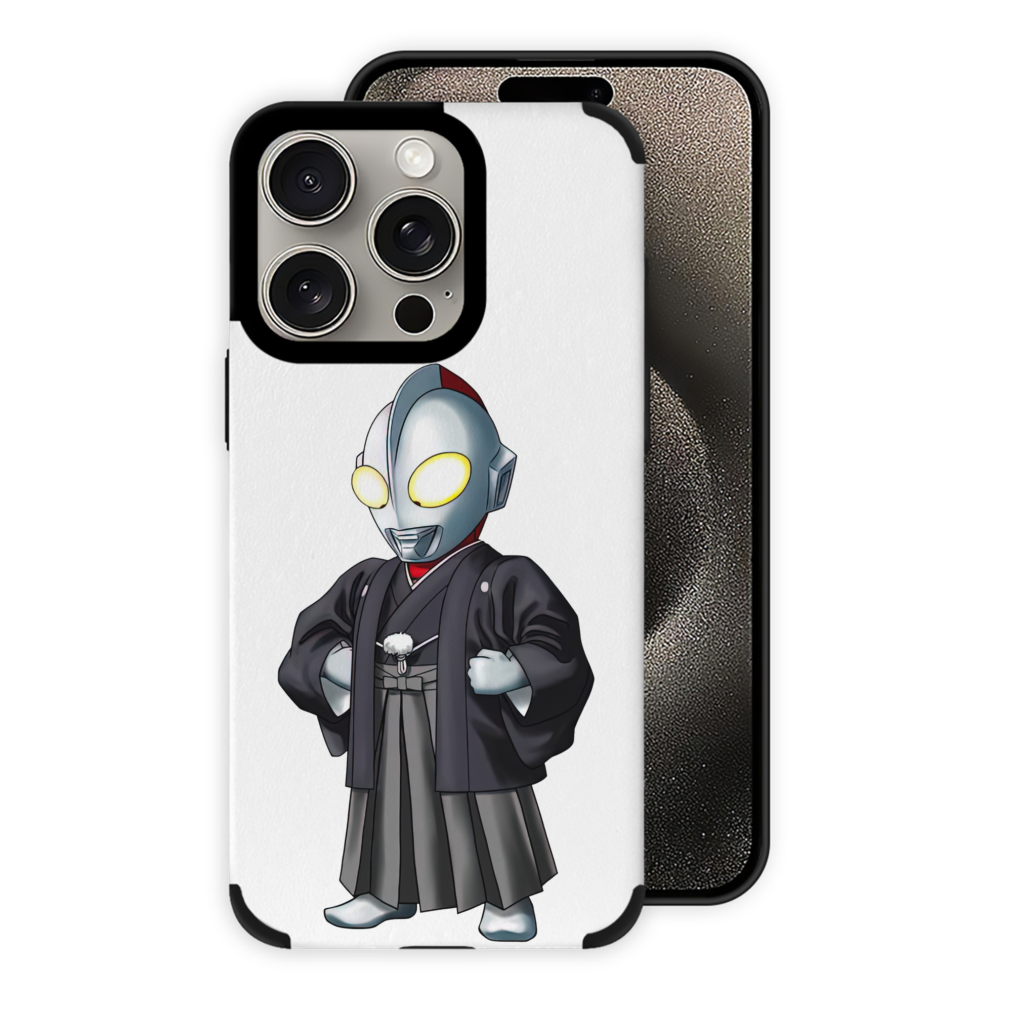 （画像用） ウルトラマン Ultraman 【iPhone15ProMax対応】 PUレザー スマホケース 耐衝撃＆黄変防止