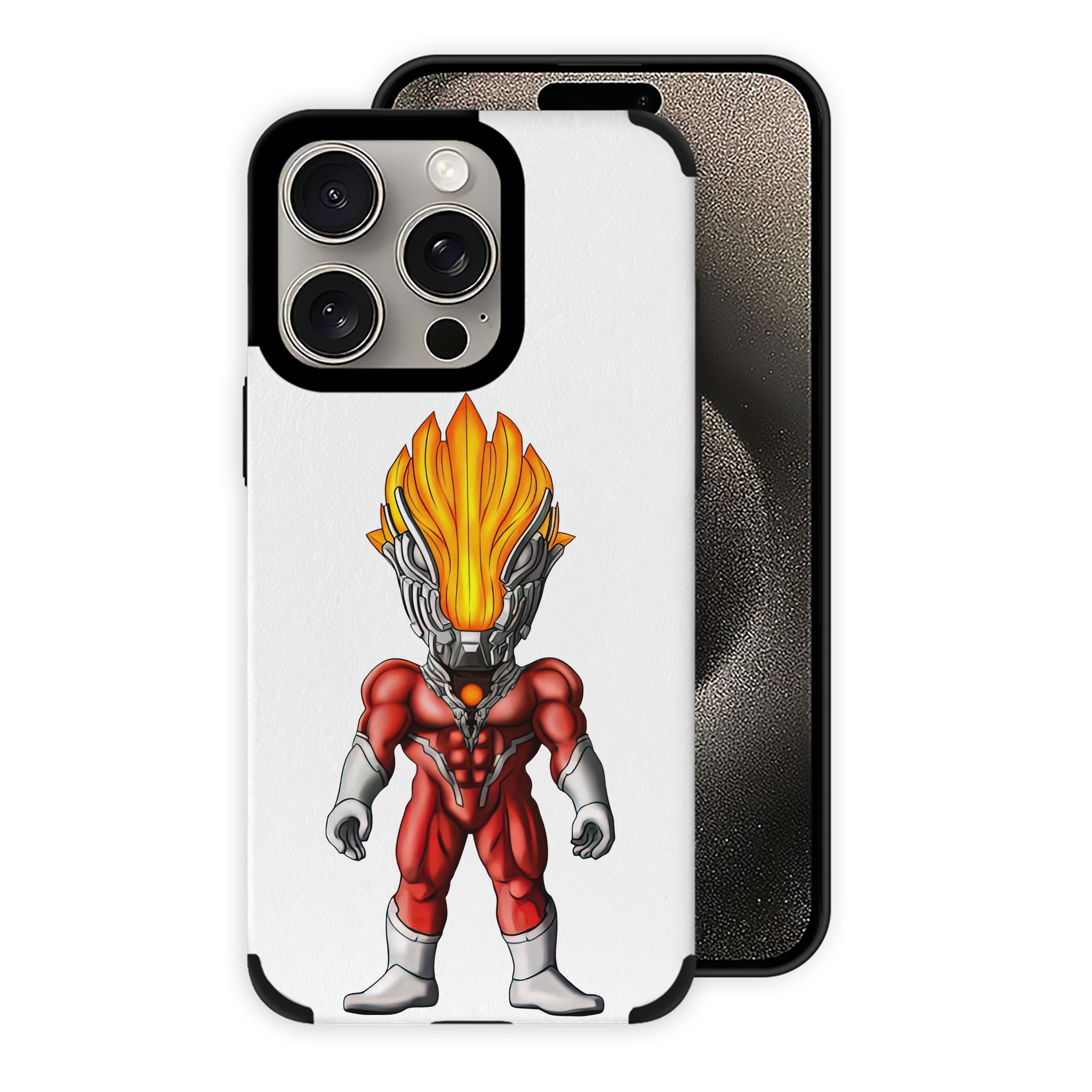 （画像用） ウルトラマン Ultraman 【iPhone15ProMax対応】 PUレザー スマホケース 耐衝撃＆黄変防止