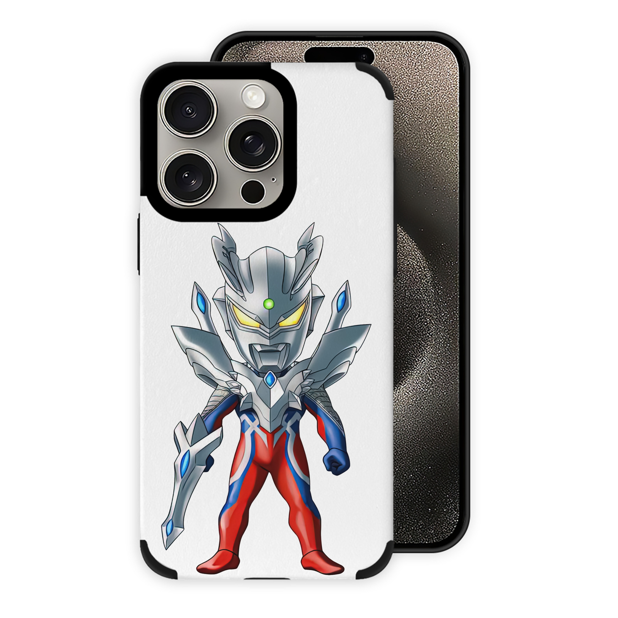 （画像用） ウルトラマン Ultraman 【iPhone15ProMax対応】 PUレザー スマホケース 耐衝撃＆黄変防止