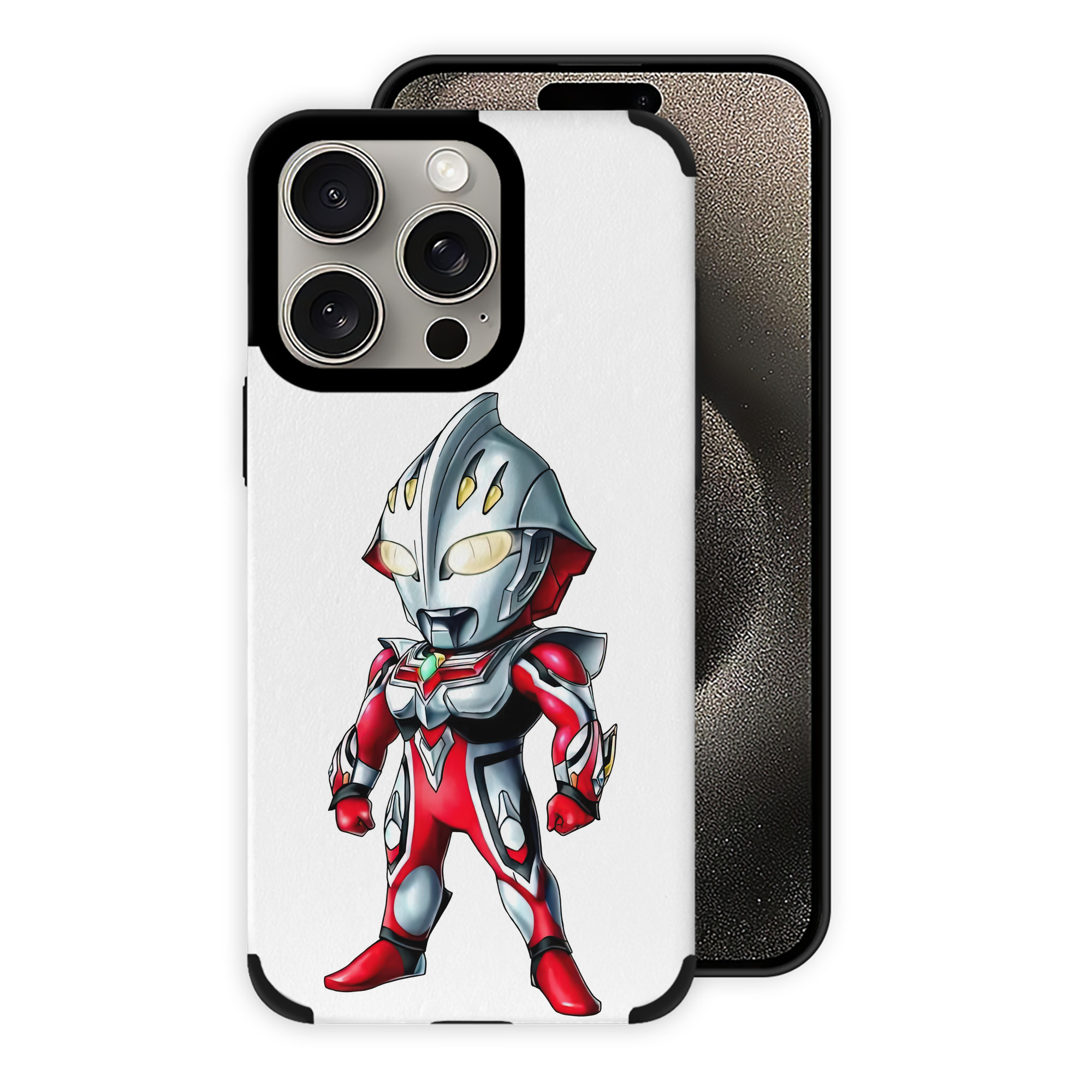 （画像用） ウルトラマン Ultraman 【iPhone15ProMax対応】 PUレザー スマホケース 耐衝撃＆黄変防止