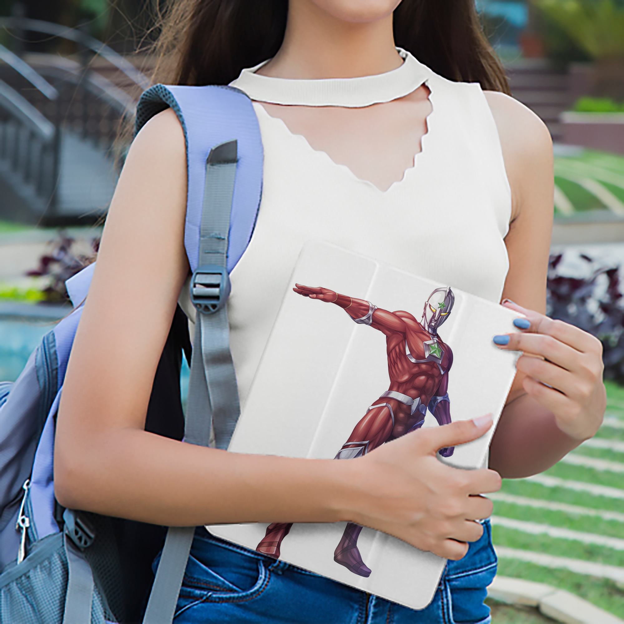 ウルトラマン Ultraman IPad ケース ペン収納付き 三つ折りスタンド PUレザー×シリコン 対応機種9.5/10.5/10.9インチ