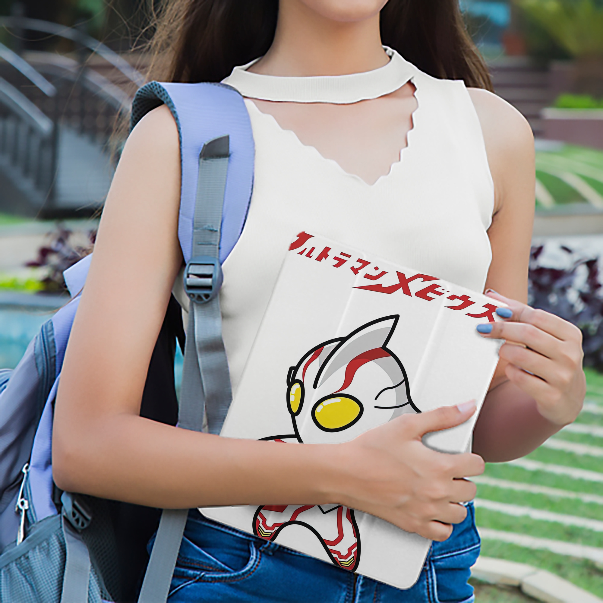 ウルトラマン Ultraman IPad ケース ペン収納付き 三つ折りスタンド PUレザー×シリコン 対応機種9.5/10.5/10.9インチ