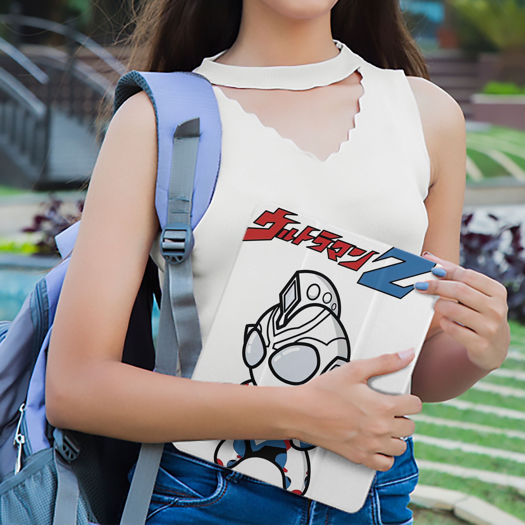 ウルトラマン Ultraman IPad ケース ペン収納付き 三つ折りスタンド PUレザー×シリコン 対応機種9.5/10.5/10.9インチ