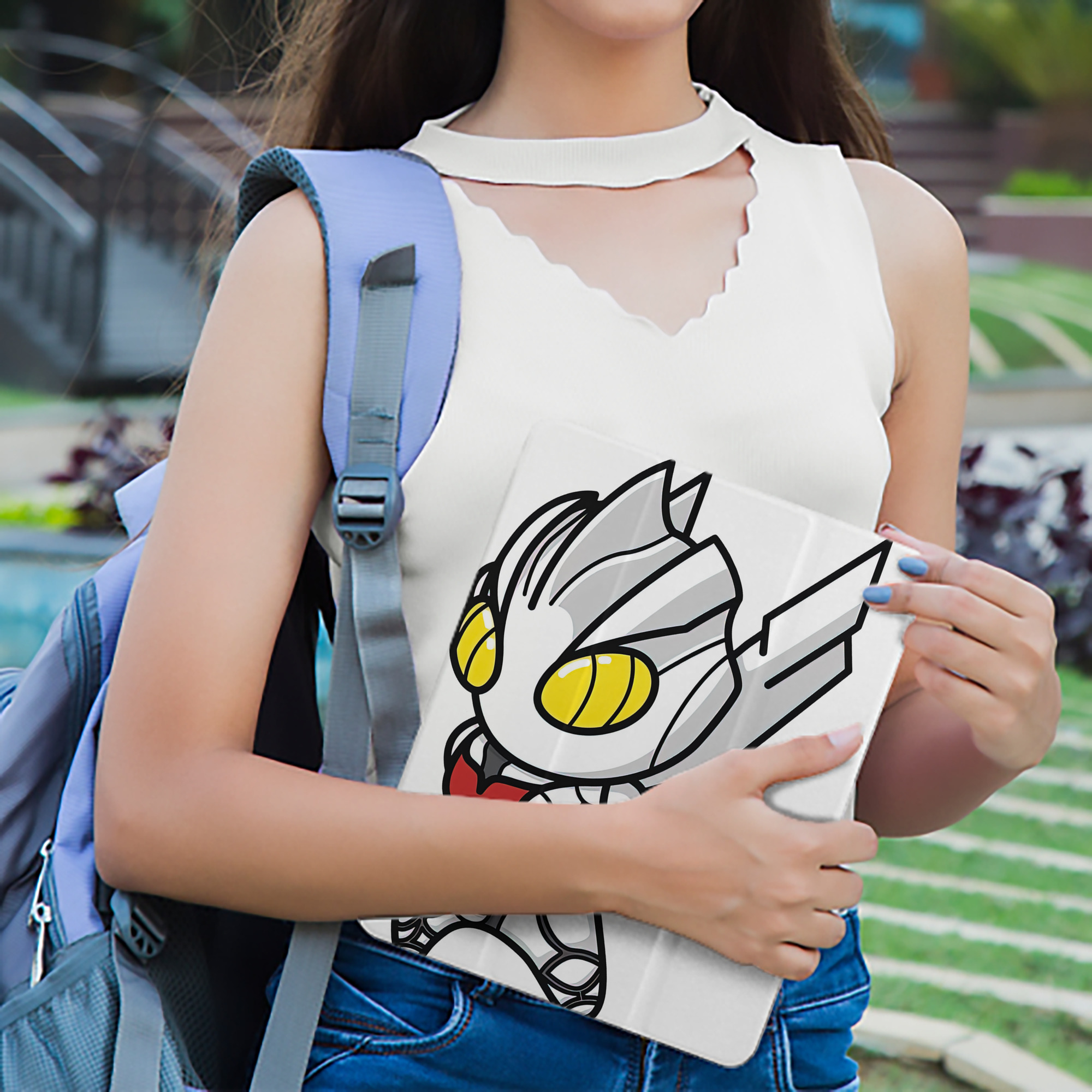 ウルトラマン Ultraman IPad ケース ペン収納付き 三つ折りスタンド PUレザー×シリコン 対応機種9.5/10.5/10.9インチ