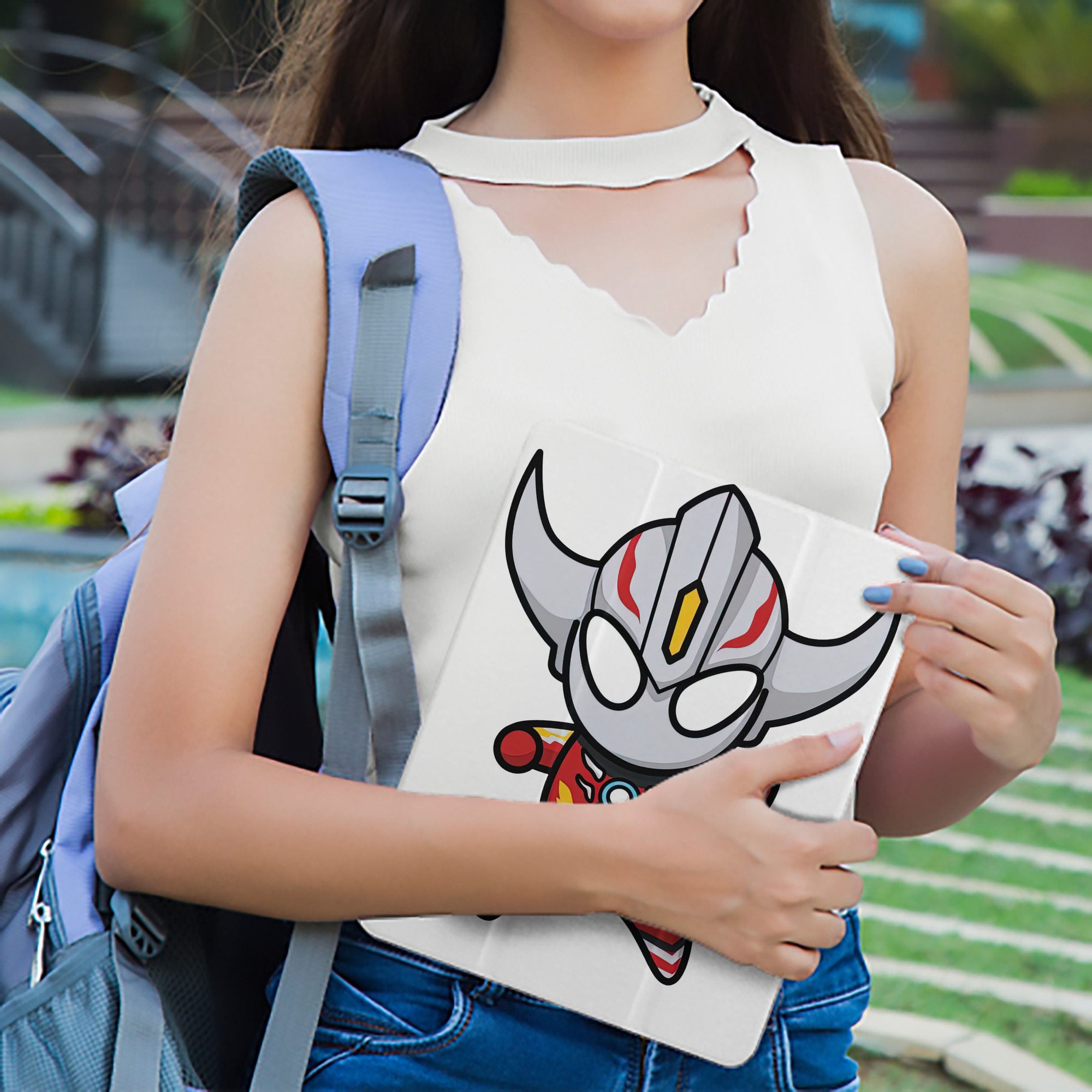ウルトラマン Ultraman IPad ケース ペン収納付き 三つ折りスタンド PUレザー×シリコン 対応機種9.5/10.5/10.9インチ
