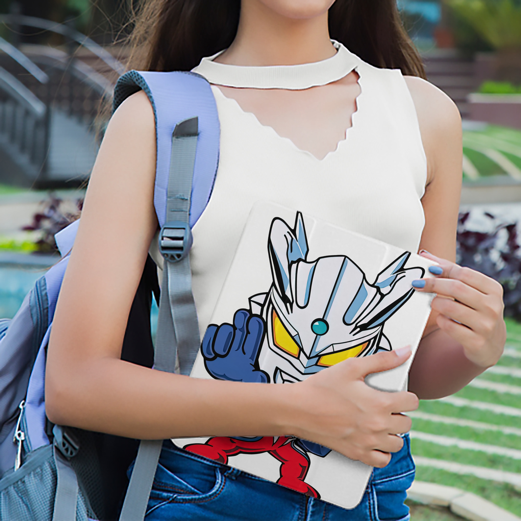 ウルトラマン Ultraman IPad ケース ペン収納付き 三つ折りスタンド PUレザー×シリコン 対応機種9.5/10.5/10.9インチ