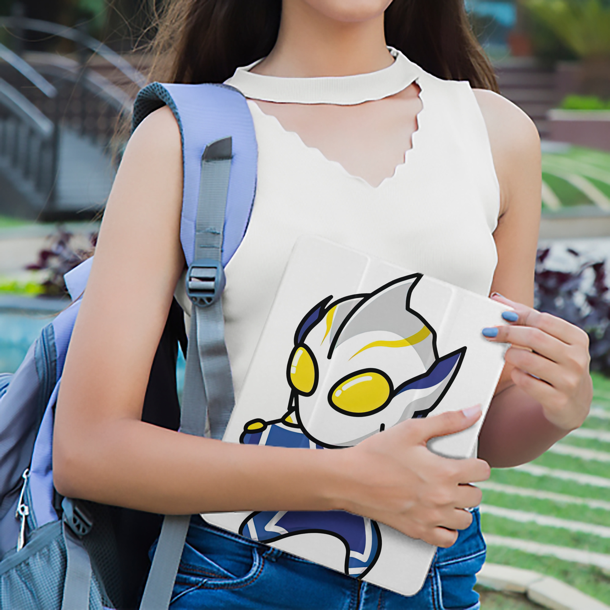 ウルトラマン Ultraman IPad ケース ペン収納付き 三つ折りスタンド PUレザー×シリコン 対応機種9.5/10.5/10.9インチ