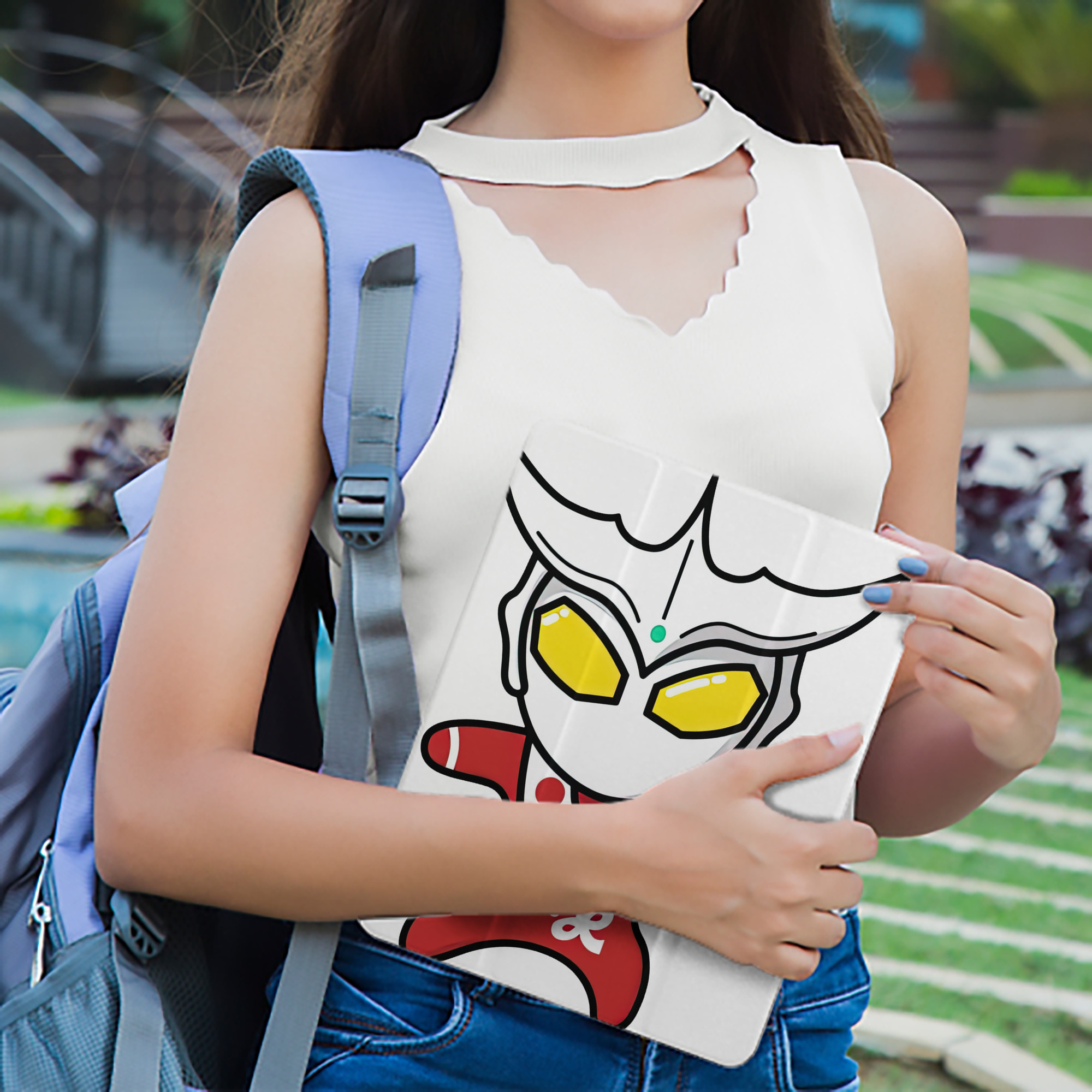 ウルトラマン Ultraman IPad ケース ペン収納付き 三つ折りスタンド PUレザー×シリコン 対応機種9.5/10.5/10.9インチ