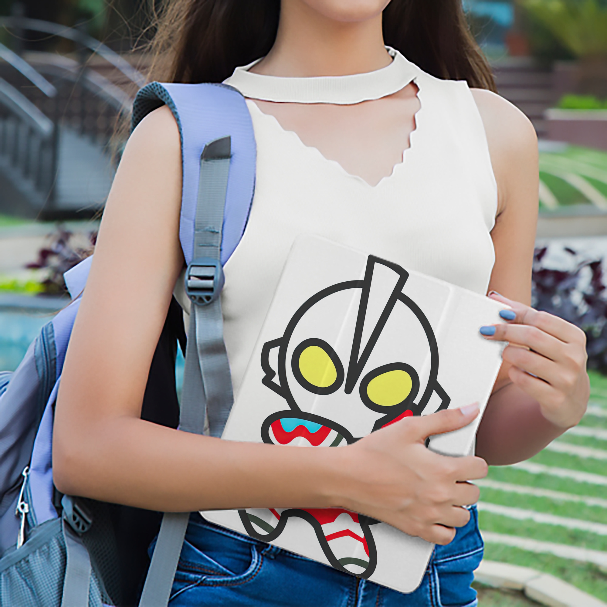 ウルトラマン Ultraman IPad ケース ペン収納付き 三つ折りスタンド PUレザー×シリコン 対応機種9.5/10.5/10.9インチ