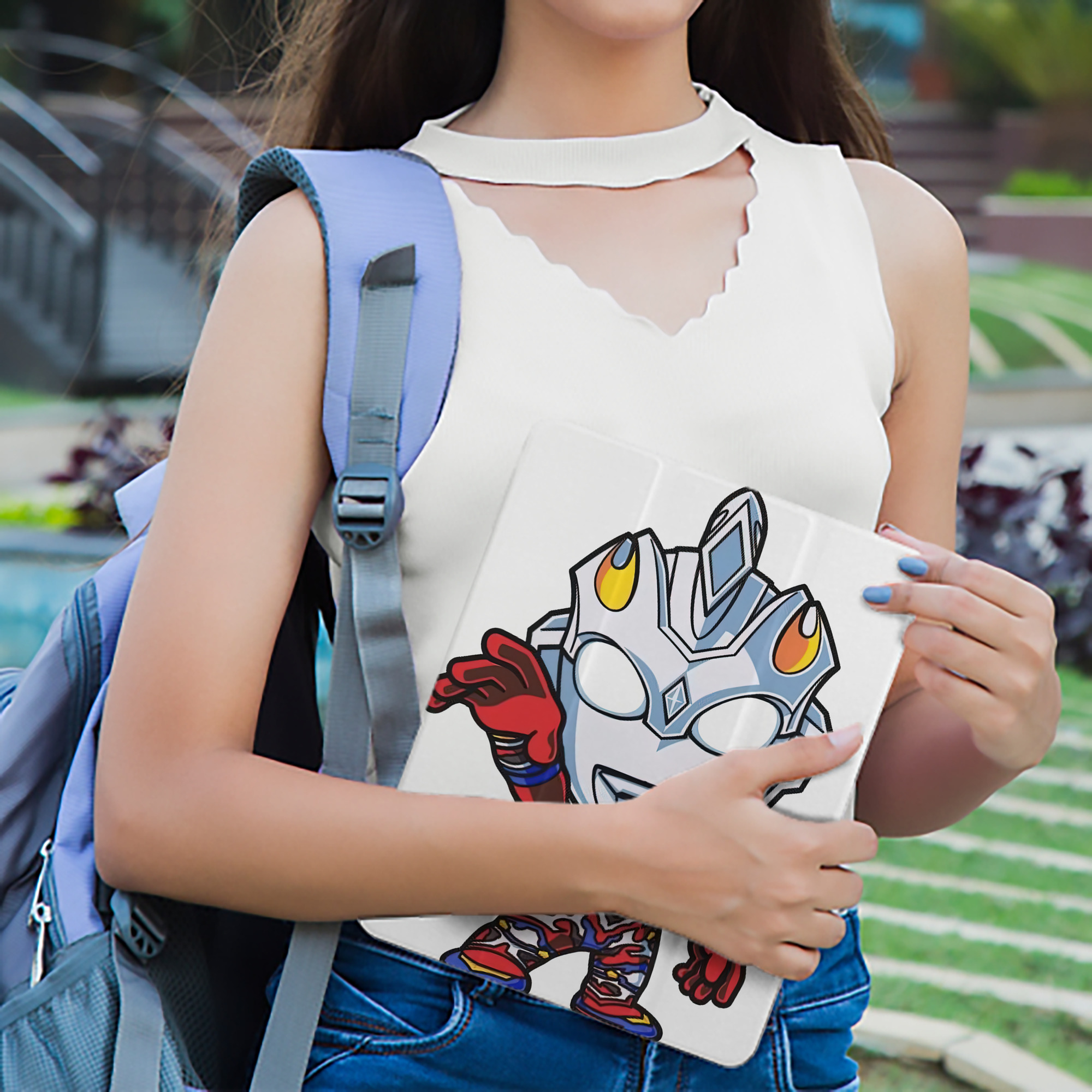 ウルトラマン Ultraman IPad ケース ペン収納付き 三つ折りスタンド PUレザー×シリコン 対応機種9.5/10.5/10.9インチ