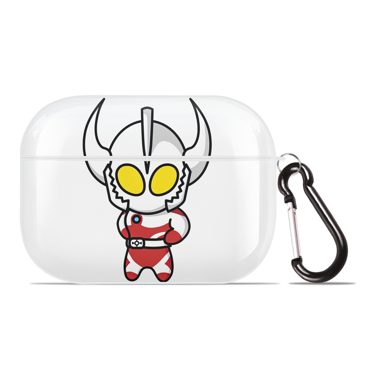 （画像用） ウルトラマン Ultraman 【AirPods Pro用】ハードシェル保護ケース 耐衝撃・防指紋・カラビナ付き商品仕様