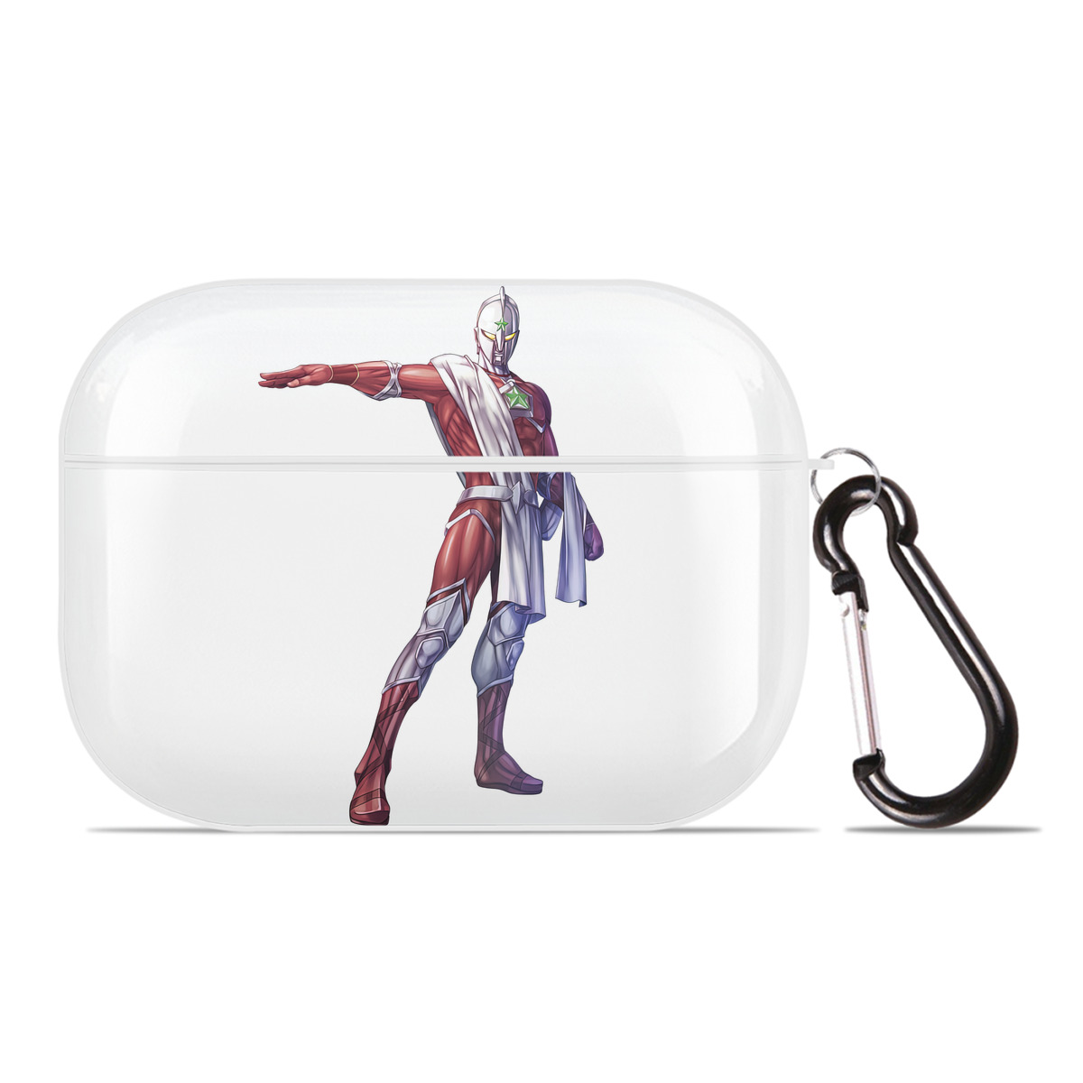 （画像用） ウルトラマン Ultraman 【AirPods Pro用】ハードシェル保護ケース 耐衝撃・防指紋・カラビナ付き商品仕様