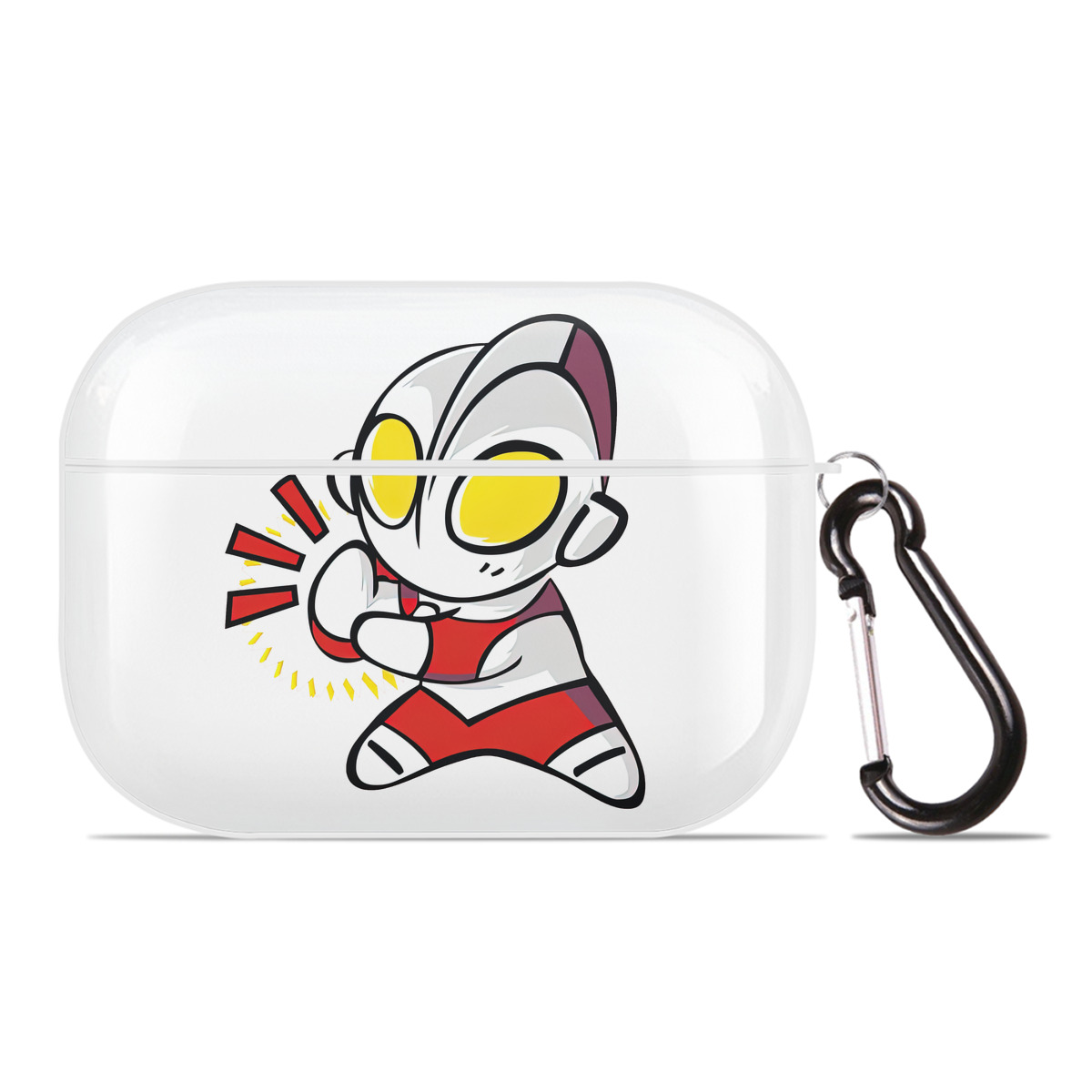 （画像用） ウルトラマン Ultraman 【AirPods Pro用】ハードシェル保護ケース 耐衝撃・防指紋・カラビナ付き商品仕様