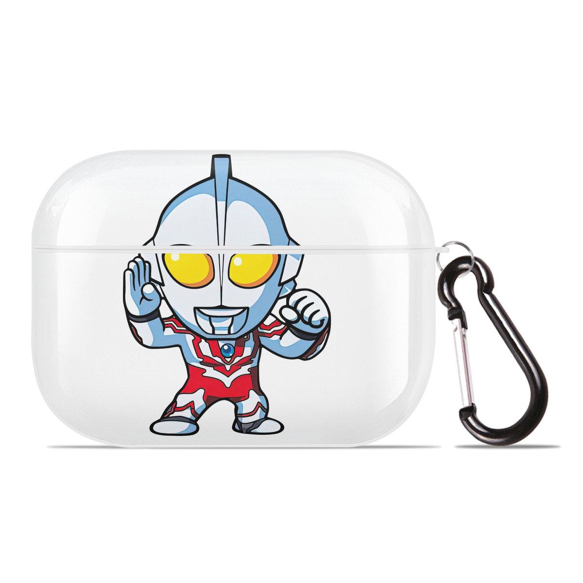 （画像用） ウルトラマン Ultraman 【AirPods Pro用】ハードシェル保護ケース 耐衝撃・防指紋・カラビナ付き商品仕様