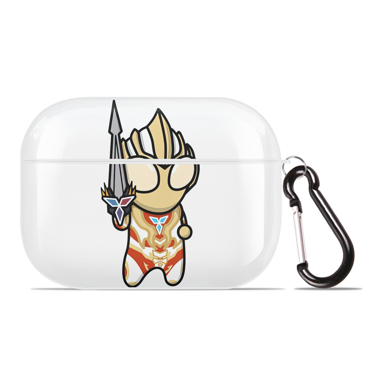 （画像用） ウルトラマン Ultraman 【AirPods Pro用】ハードシェル保護ケース 耐衝撃・防指紋・カラビナ付き商品仕様