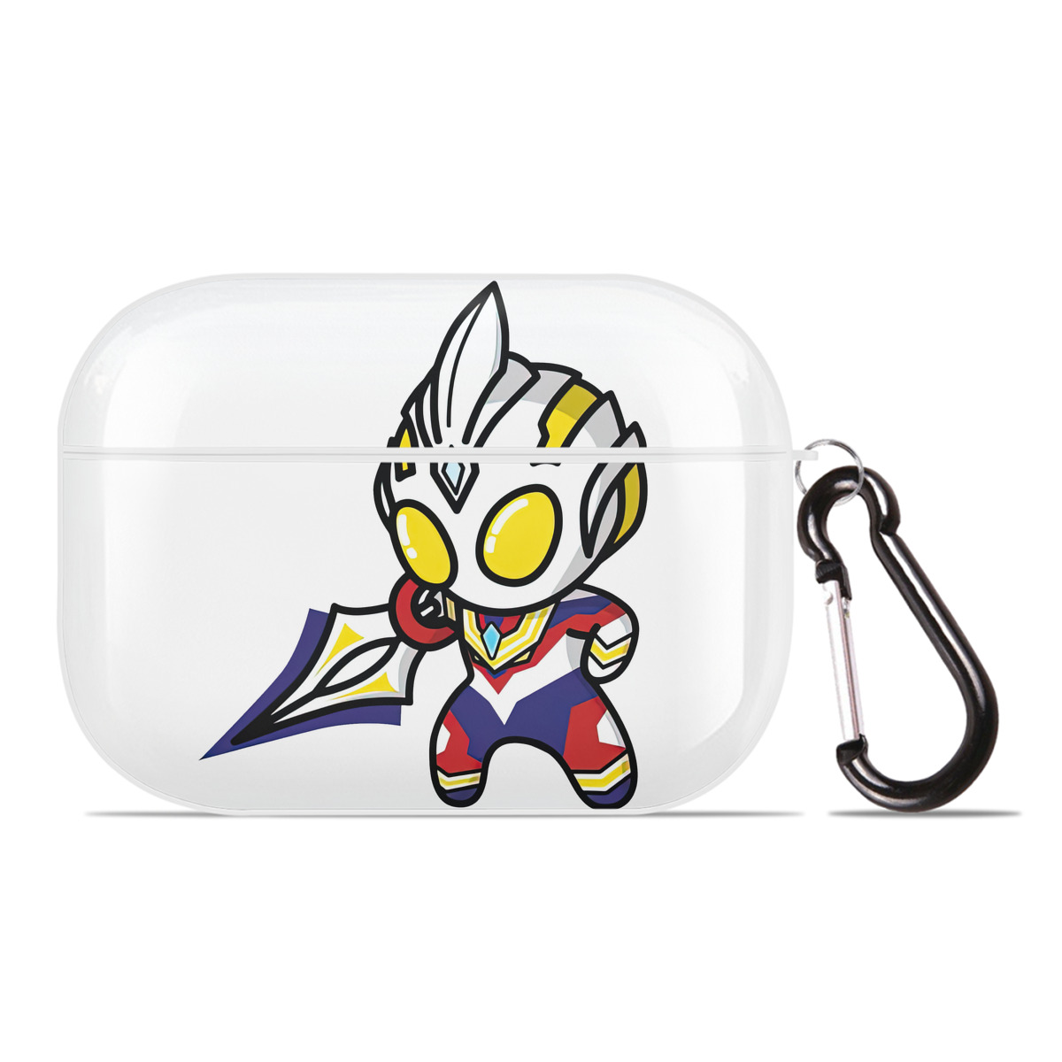 （画像用） ウルトラマン Ultraman 【AirPods Pro用】ハードシェル保護ケース 耐衝撃・防指紋・カラビナ付き商品仕様
