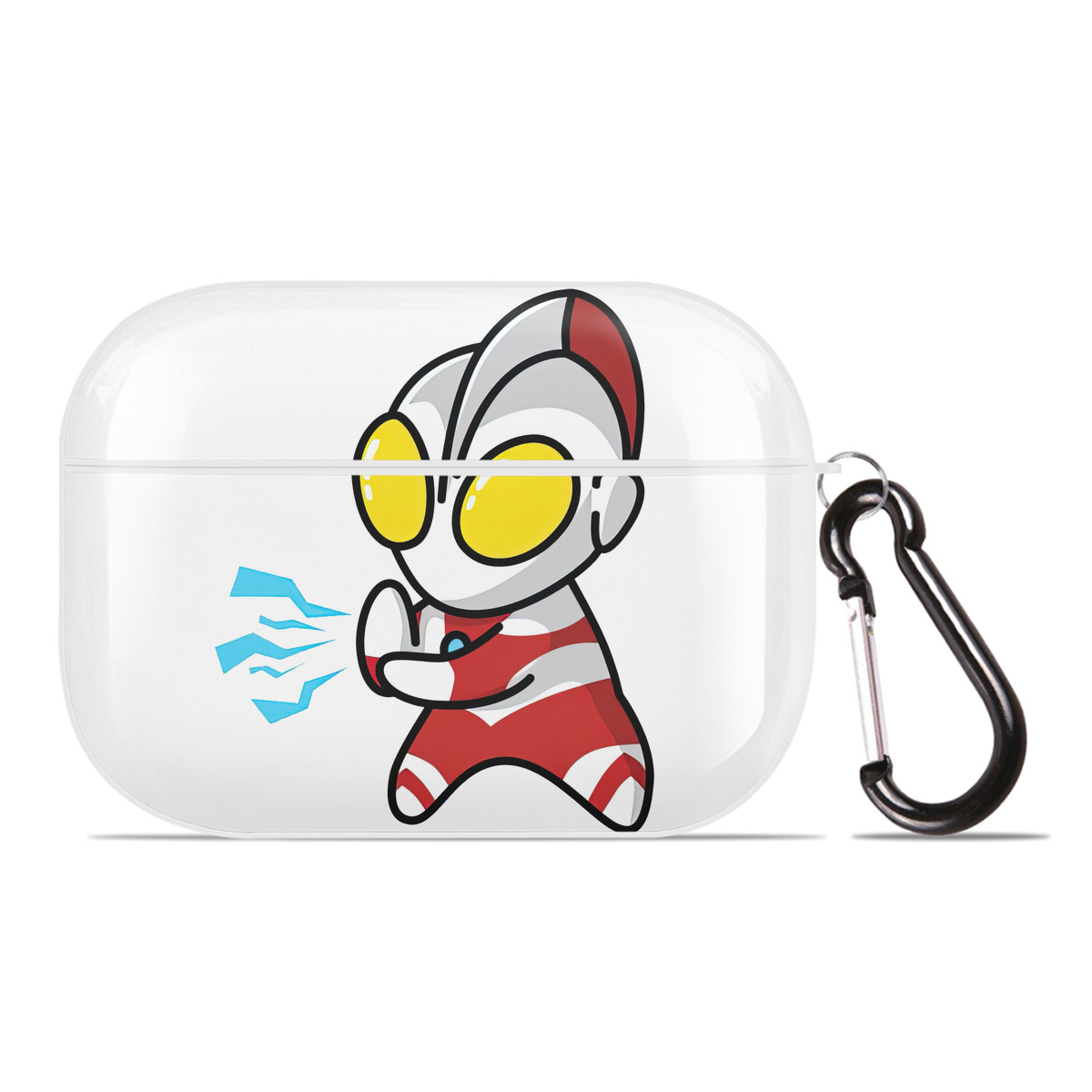 （画像用） ウルトラマン Ultraman 【AirPods Pro用】ハードシェル保護ケース 耐衝撃・防指紋・カラビナ付き商品仕様