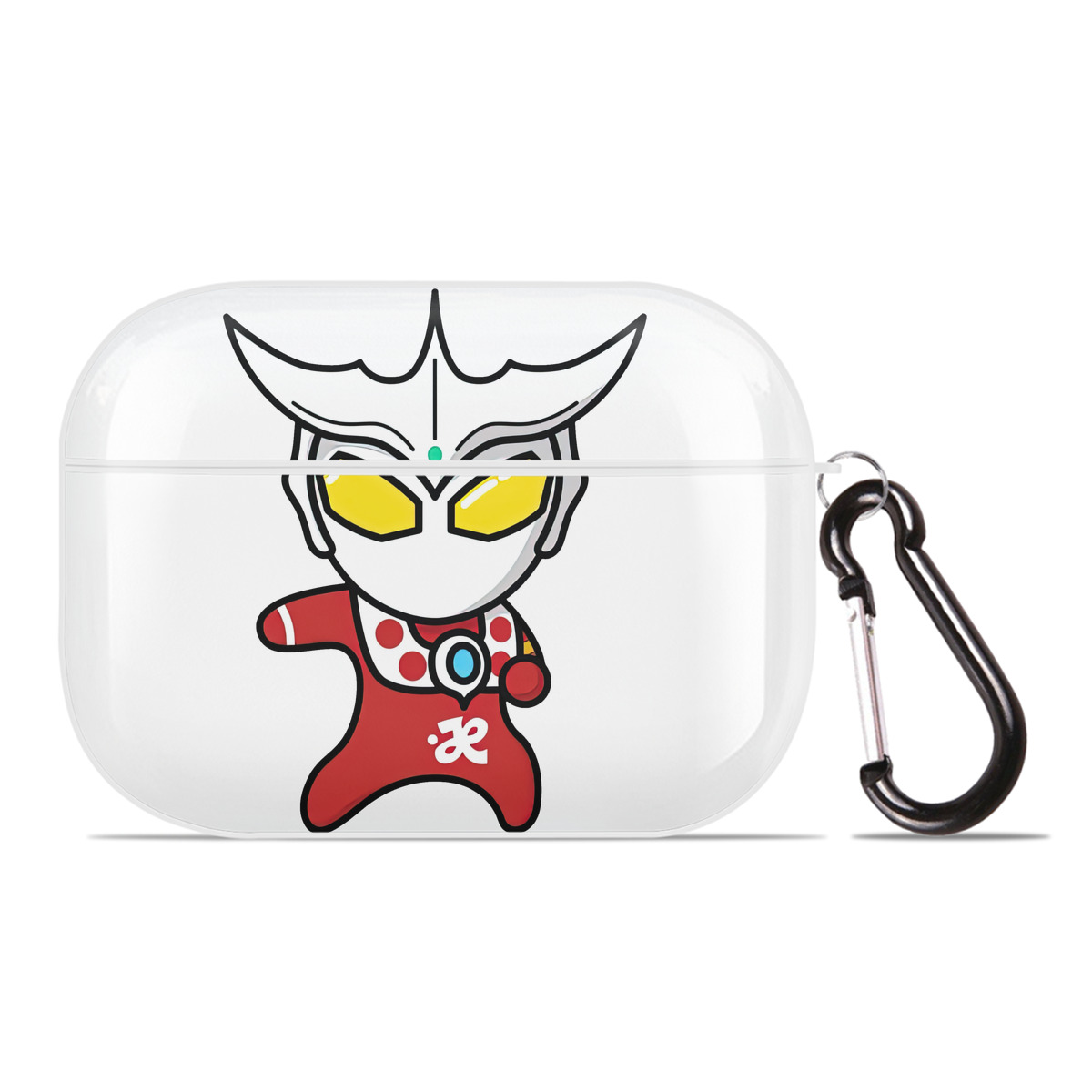 （画像用） ウルトラマン Ultraman 【AirPods Pro用】ハードシェル保護ケース 耐衝撃・防指紋・カラビナ付き商品仕様