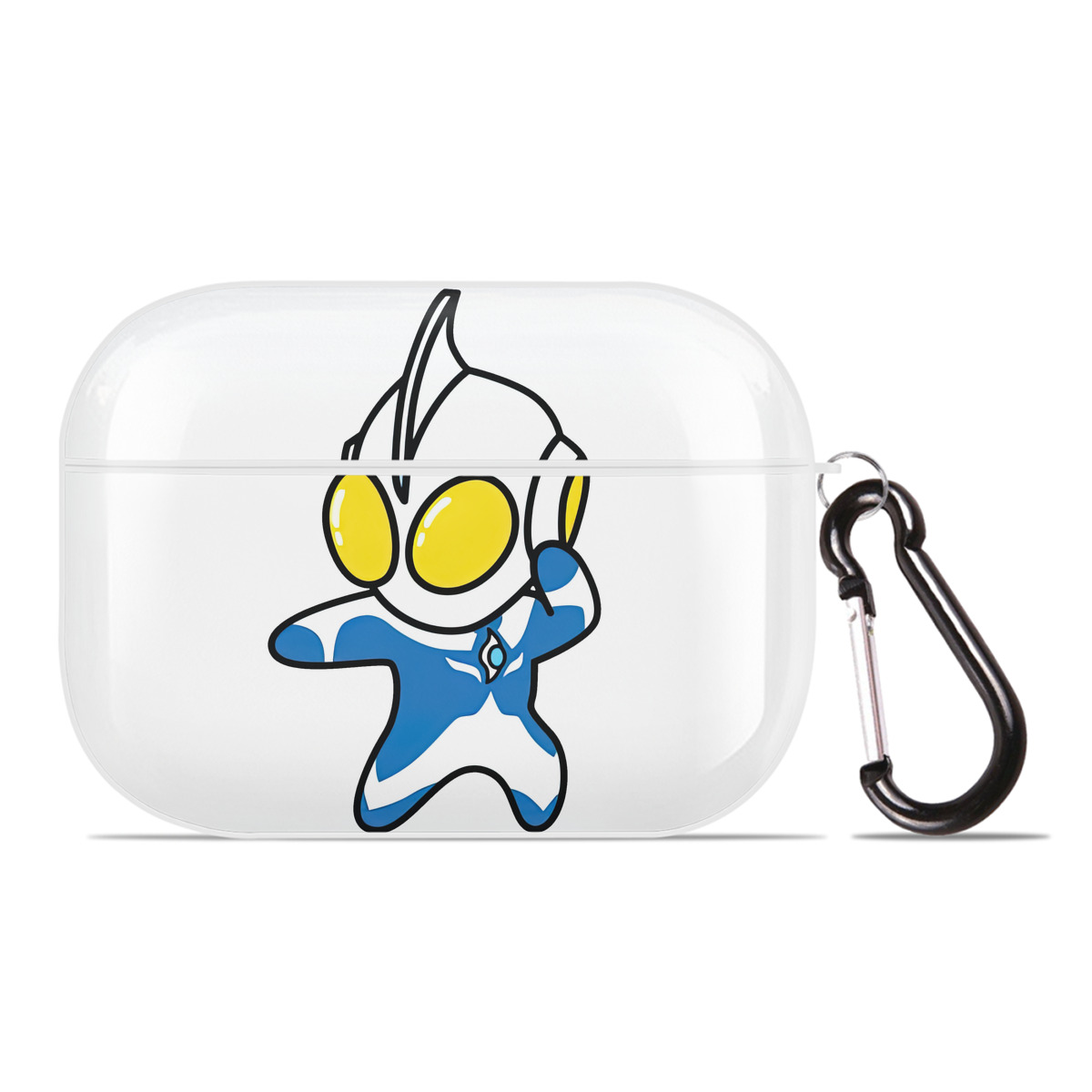 （画像用） ウルトラマン Ultraman 【AirPods Pro用】ハードシェル保護ケース 耐衝撃・防指紋・カラビナ付き商品仕様