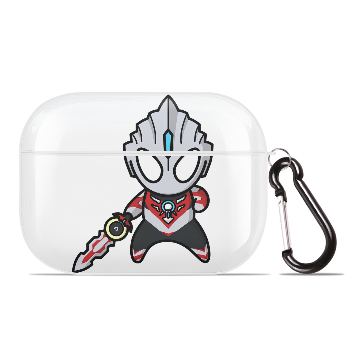 （画像用） ウルトラマン Ultraman 【AirPods Pro用】ハードシェル保護ケース 耐衝撃・防指紋・カラビナ付き商品仕様
