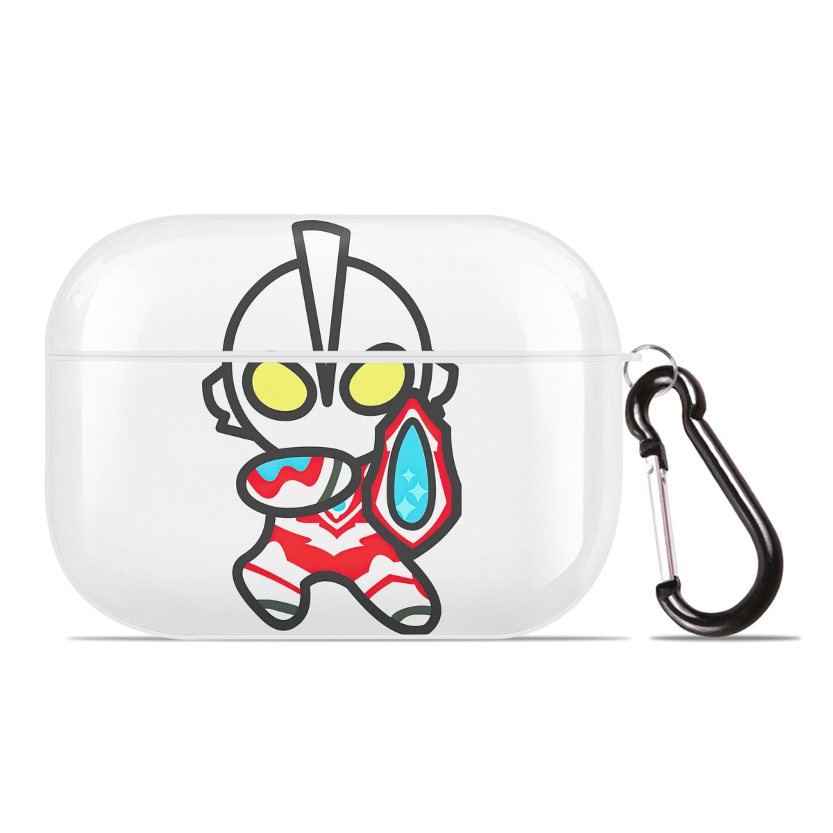 （画像用） ウルトラマン Ultraman 【AirPods Pro用】ハードシェル保護ケース 耐衝撃・防指紋・カラビナ付き商品仕様