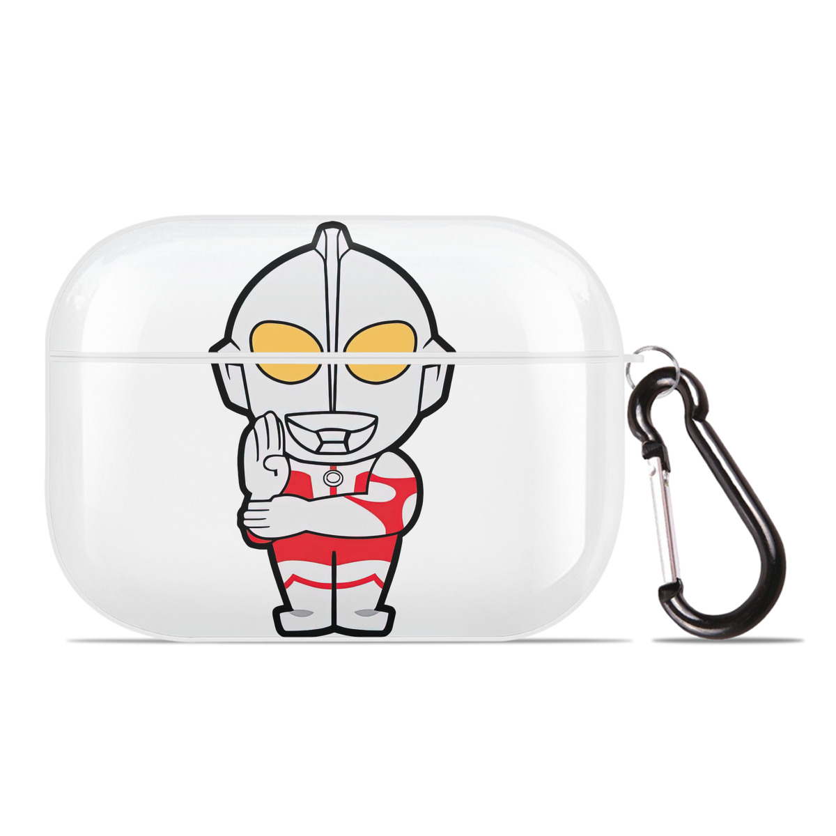 （画像用） ウルトラマン Ultraman 【AirPods Pro用】ハードシェル保護ケース 耐衝撃・防指紋・カラビナ付き商品仕様