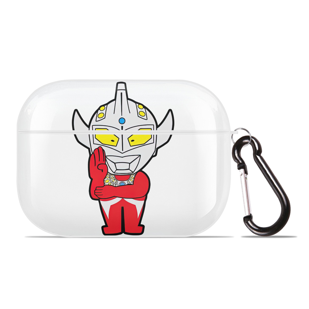 （画像用） ウルトラマン Ultraman 【AirPods Pro用】ハードシェル保護ケース 耐衝撃・防指紋・カラビナ付き商品仕様