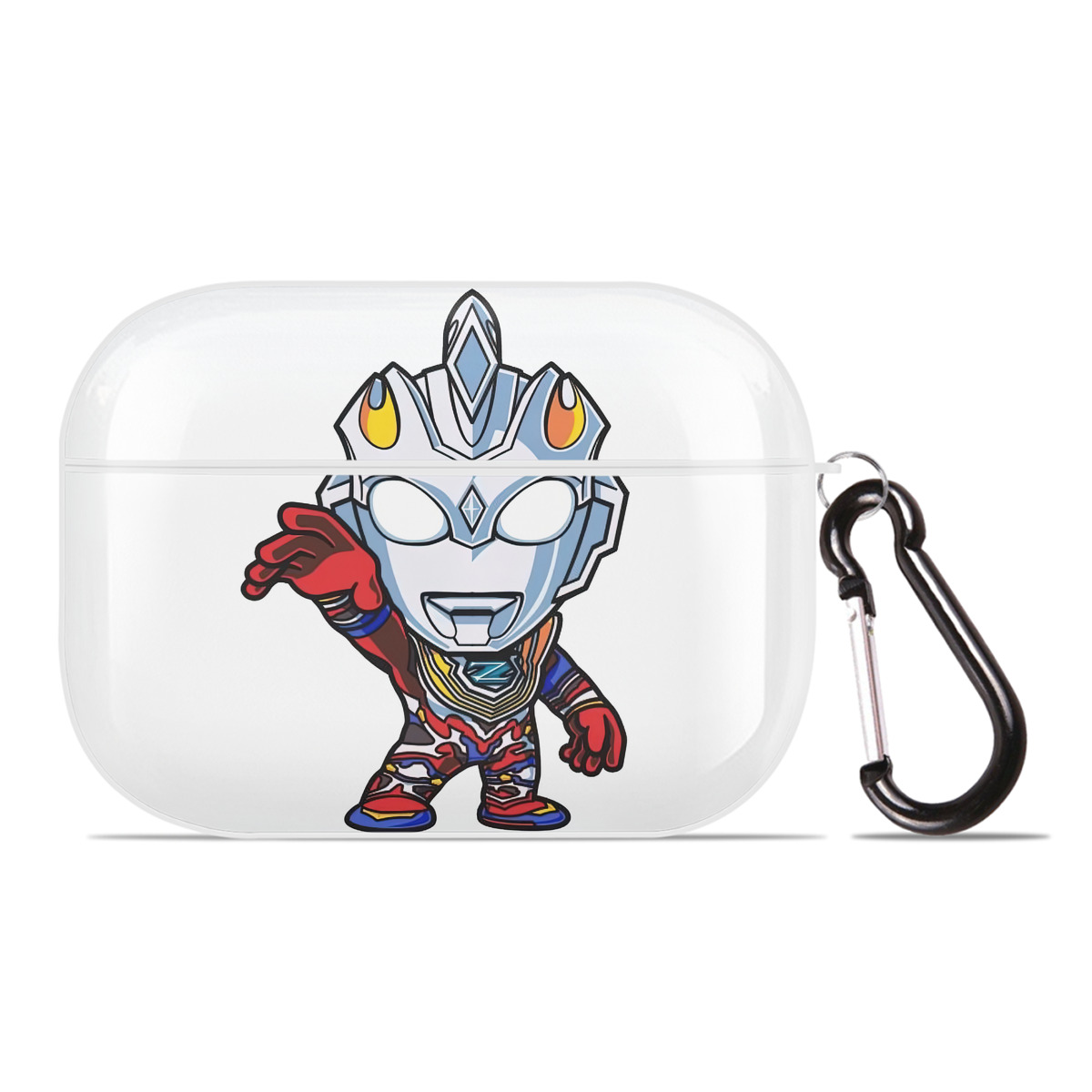 （画像用） ウルトラマン Ultraman 【AirPods Pro用】ハードシェル保護ケース 耐衝撃・防指紋・カラビナ付き商品仕様