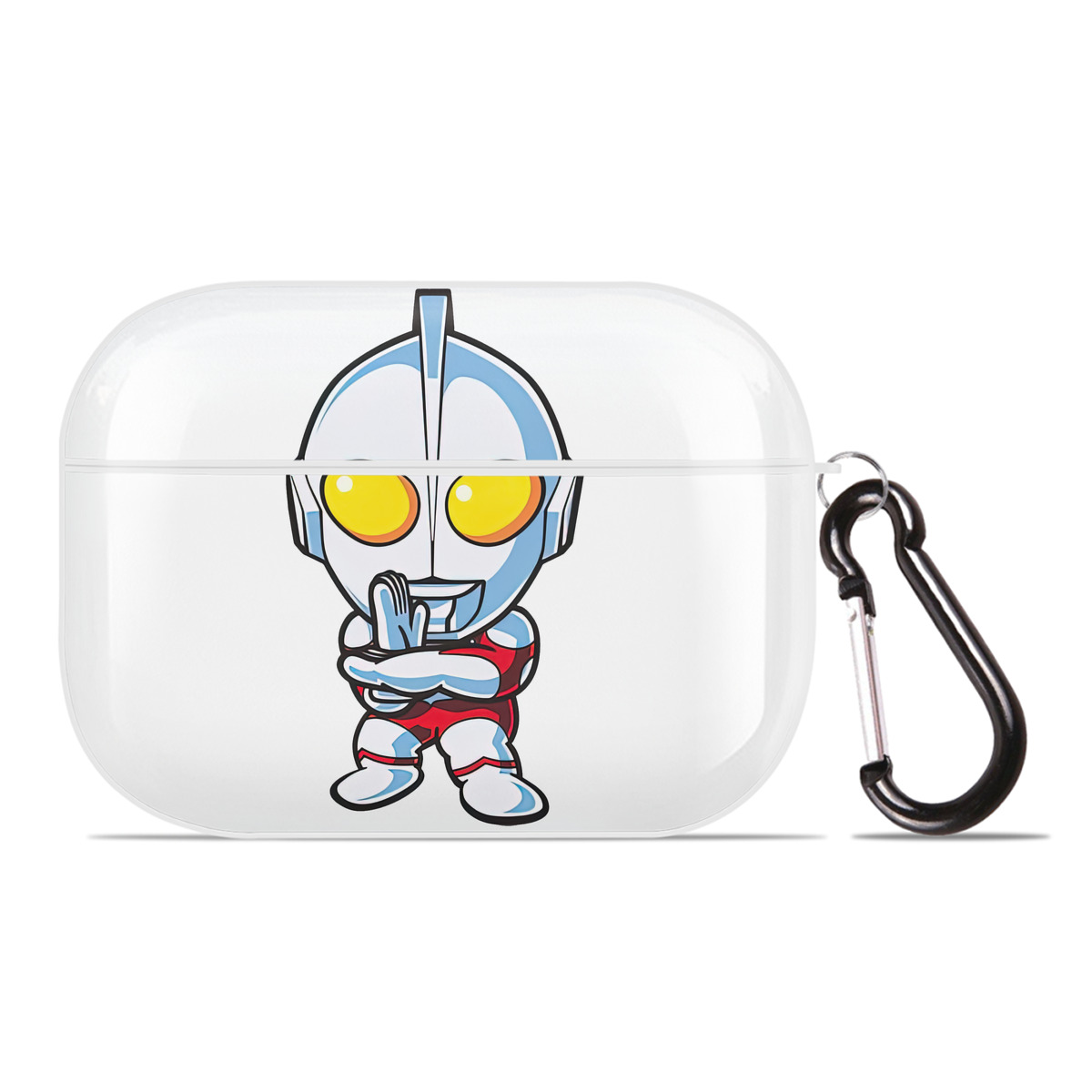 （画像用） ウルトラマン Ultraman 【AirPods Pro用】ハードシェル保護ケース 耐衝撃・防指紋・カラビナ付き商品仕様