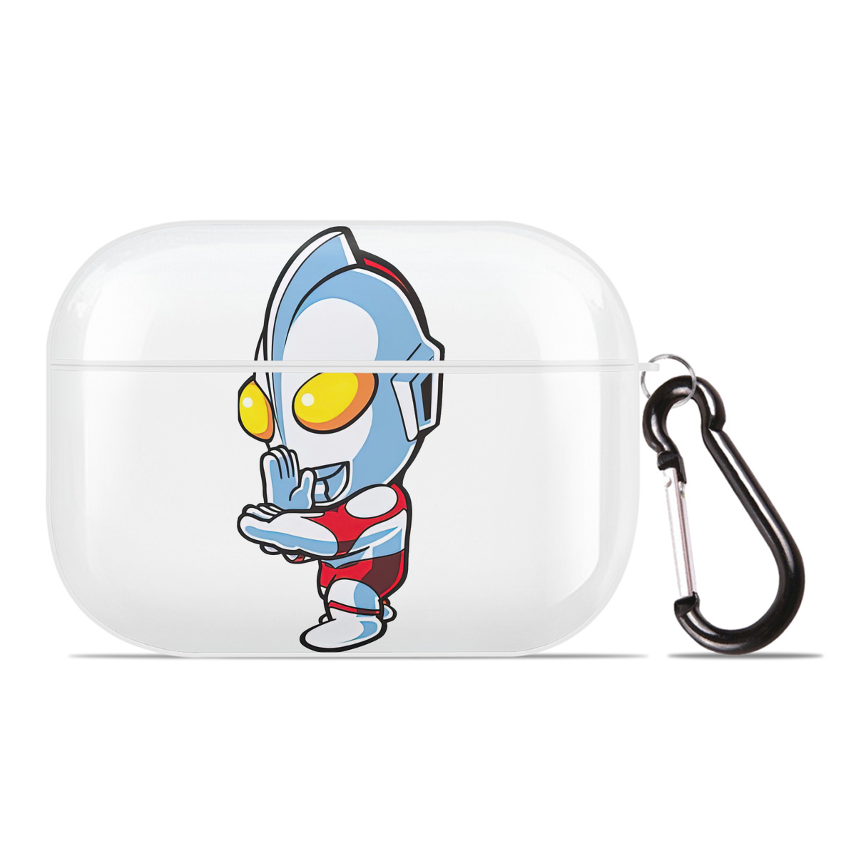 （画像用） ウルトラマン Ultraman 【AirPods Pro用】ハードシェル保護ケース 耐衝撃・防指紋・カラビナ付き商品仕様