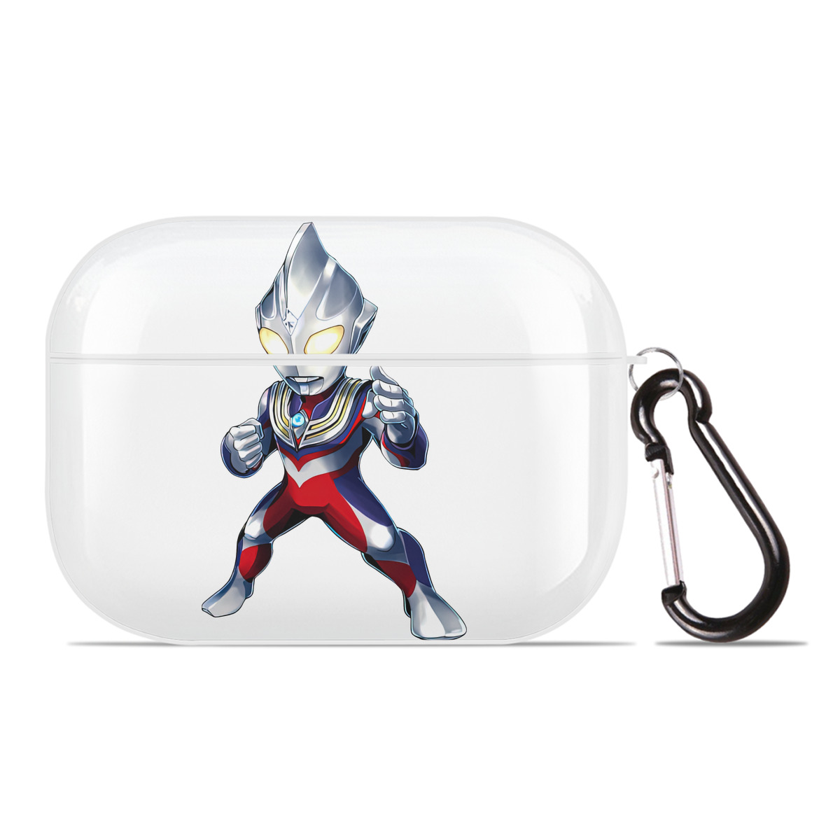 （画像用） ウルトラマン Ultraman 【AirPods Pro用】ハードシェル保護ケース 耐衝撃・防指紋・カラビナ付き商品仕様