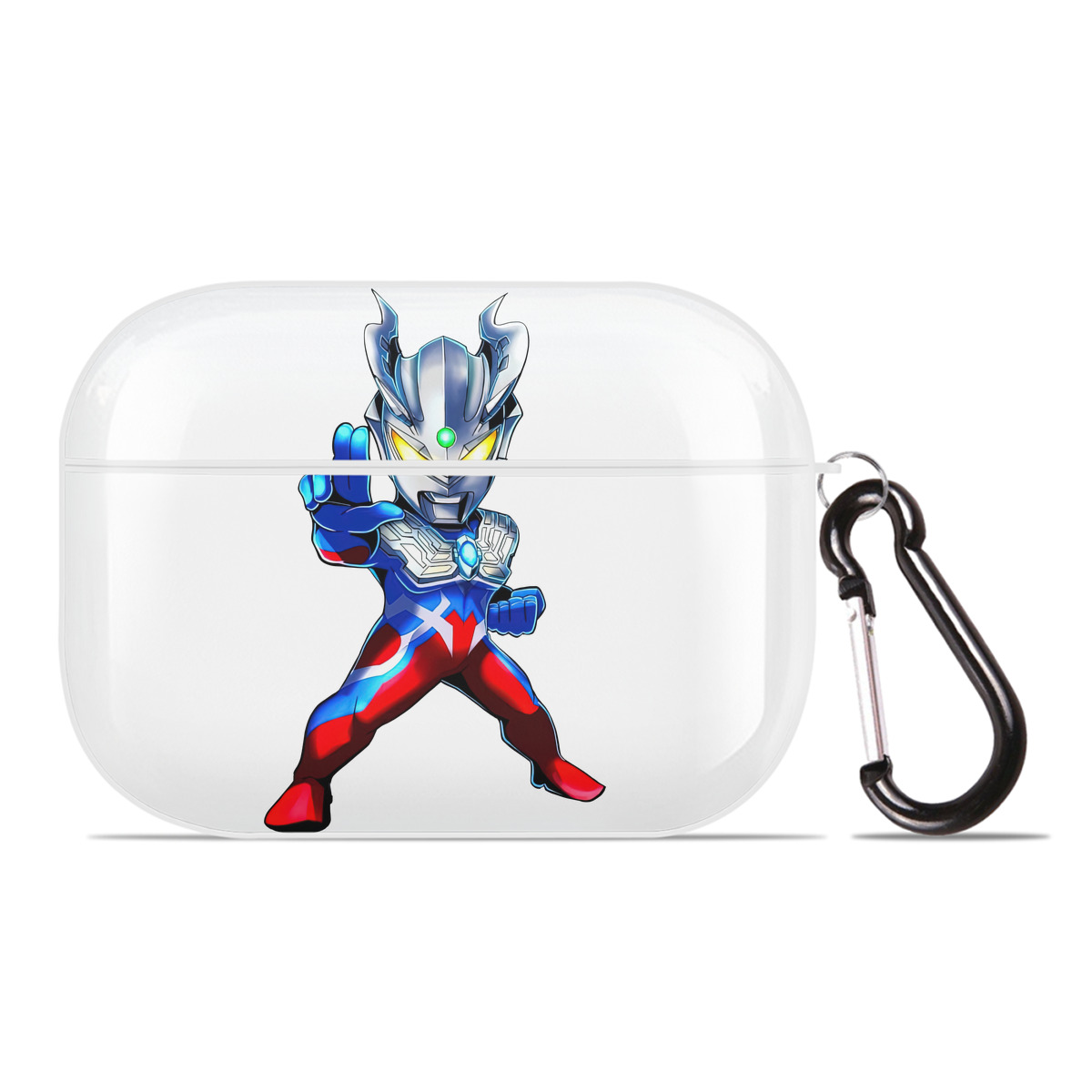 （画像用） ウルトラマン Ultraman 【AirPods Pro用】ハードシェル保護ケース 耐衝撃・防指紋・カラビナ付き商品仕様