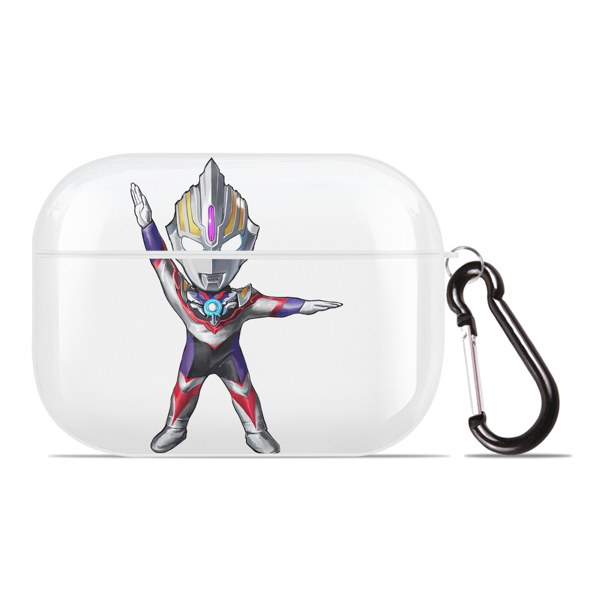 （画像用） ウルトラマン Ultraman 【AirPods Pro用】ハードシェル保護ケース 耐衝撃・防指紋・カラビナ付き商品仕様