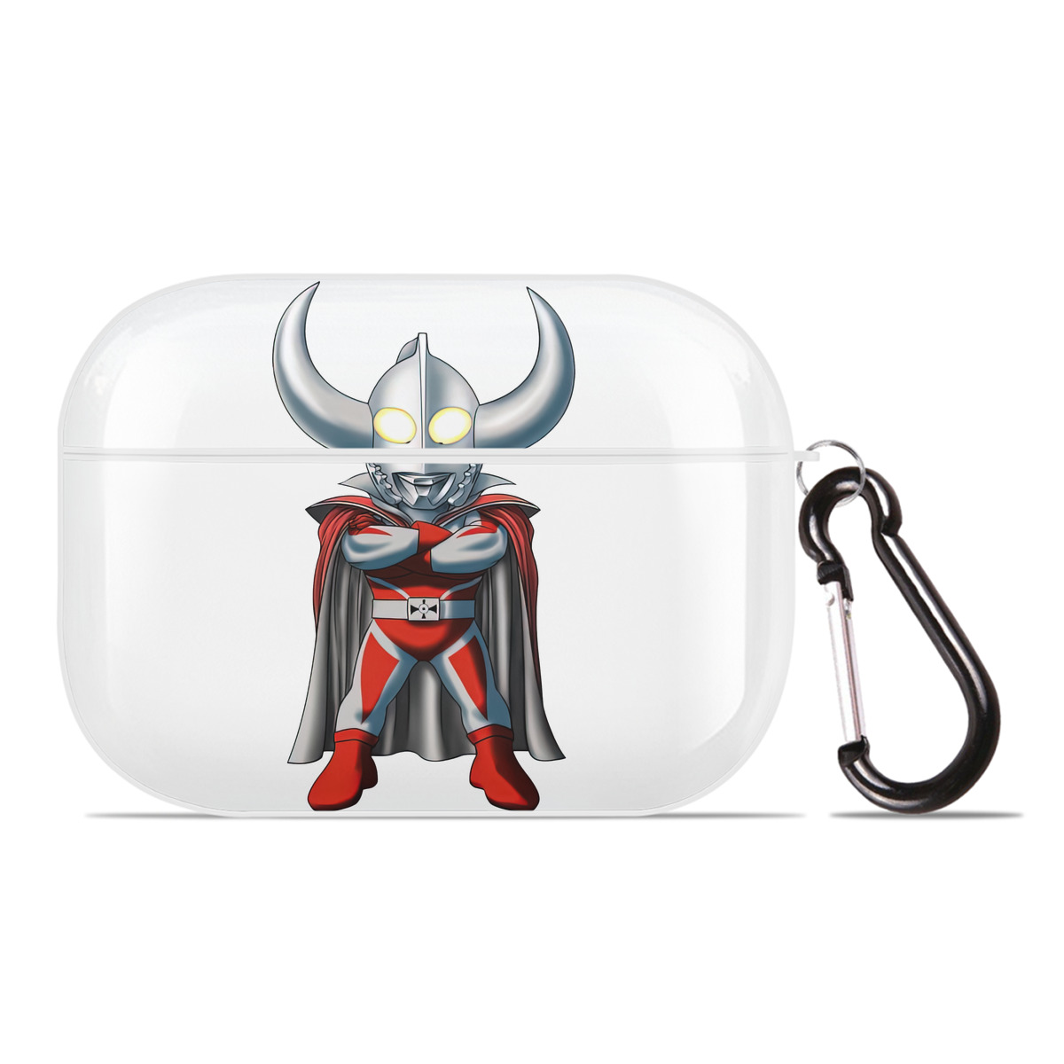 （画像用） ウルトラマン Ultraman 【AirPods Pro用】ハードシェル保護ケース 耐衝撃・防指紋・カラビナ付き商品仕様