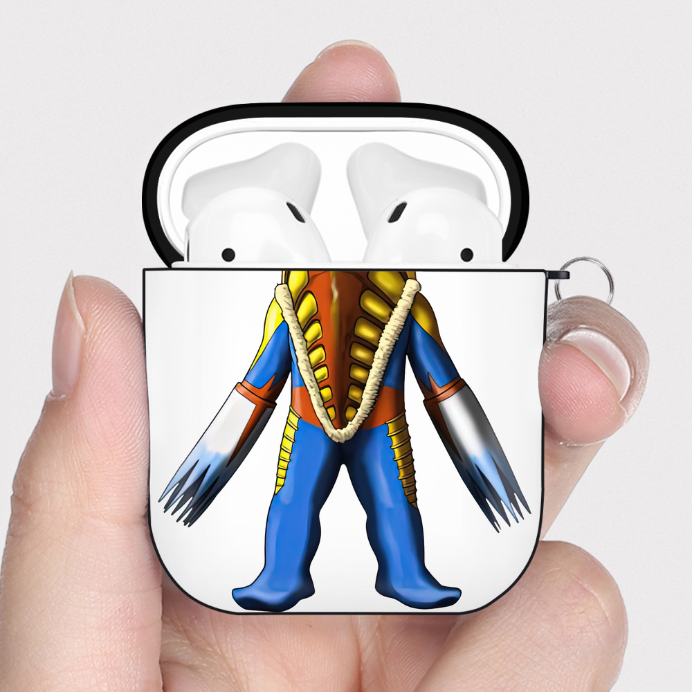 （画像用） ウルトラマン Ultraman AirPods 第2世代保護ケース ハードシェル ブラック 耐衝撃・防指紋・カラビナ付き