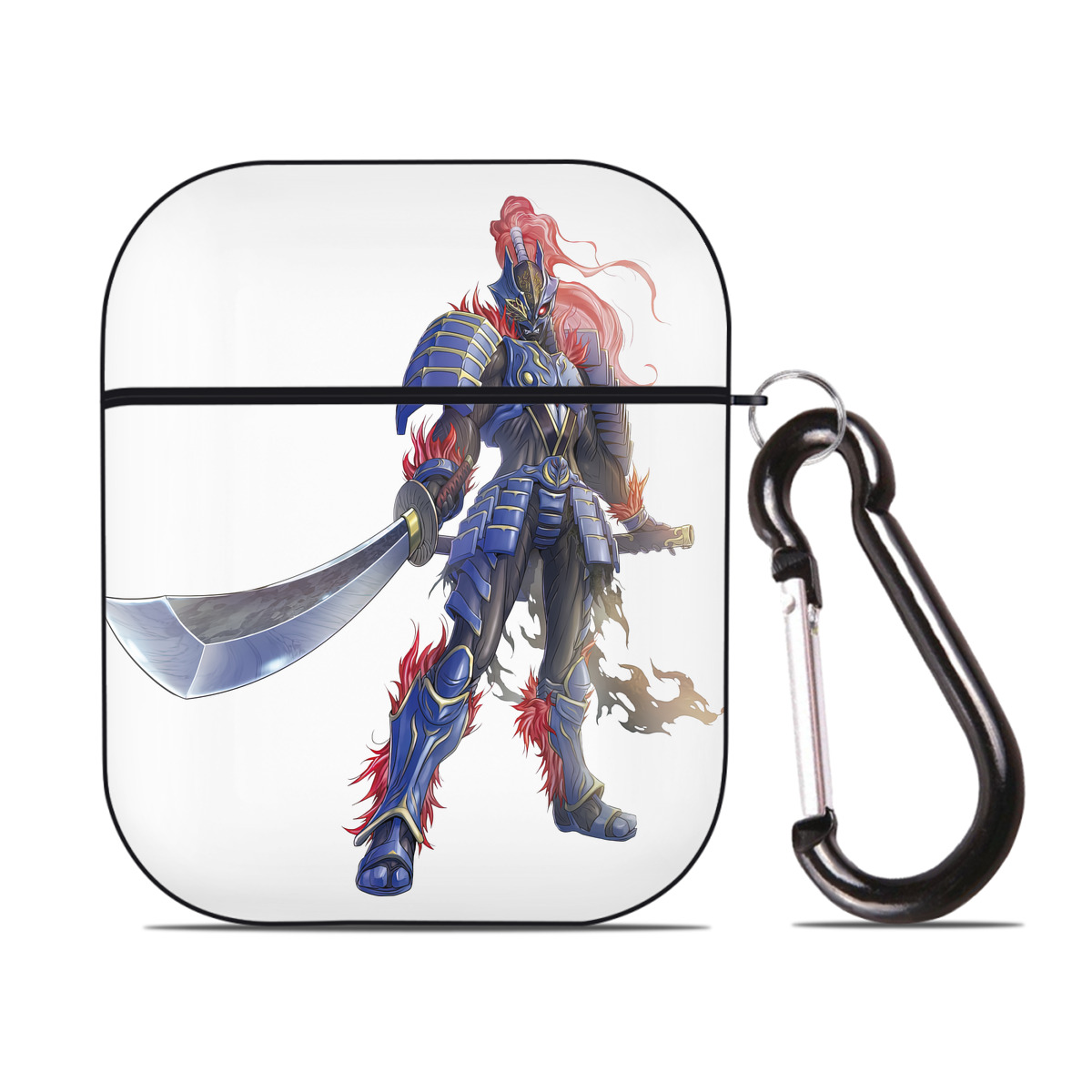 （画像用） ウルトラマン Ultraman AirPods 第2世代保護ケース ハードシェル ブラック 耐衝撃・防指紋・カラビナ付き