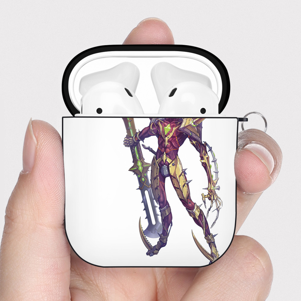 （画像用） ウルトラマン Ultraman AirPods 第2世代保護ケース ハードシェル ブラック 耐衝撃・防指紋・カラビナ付き