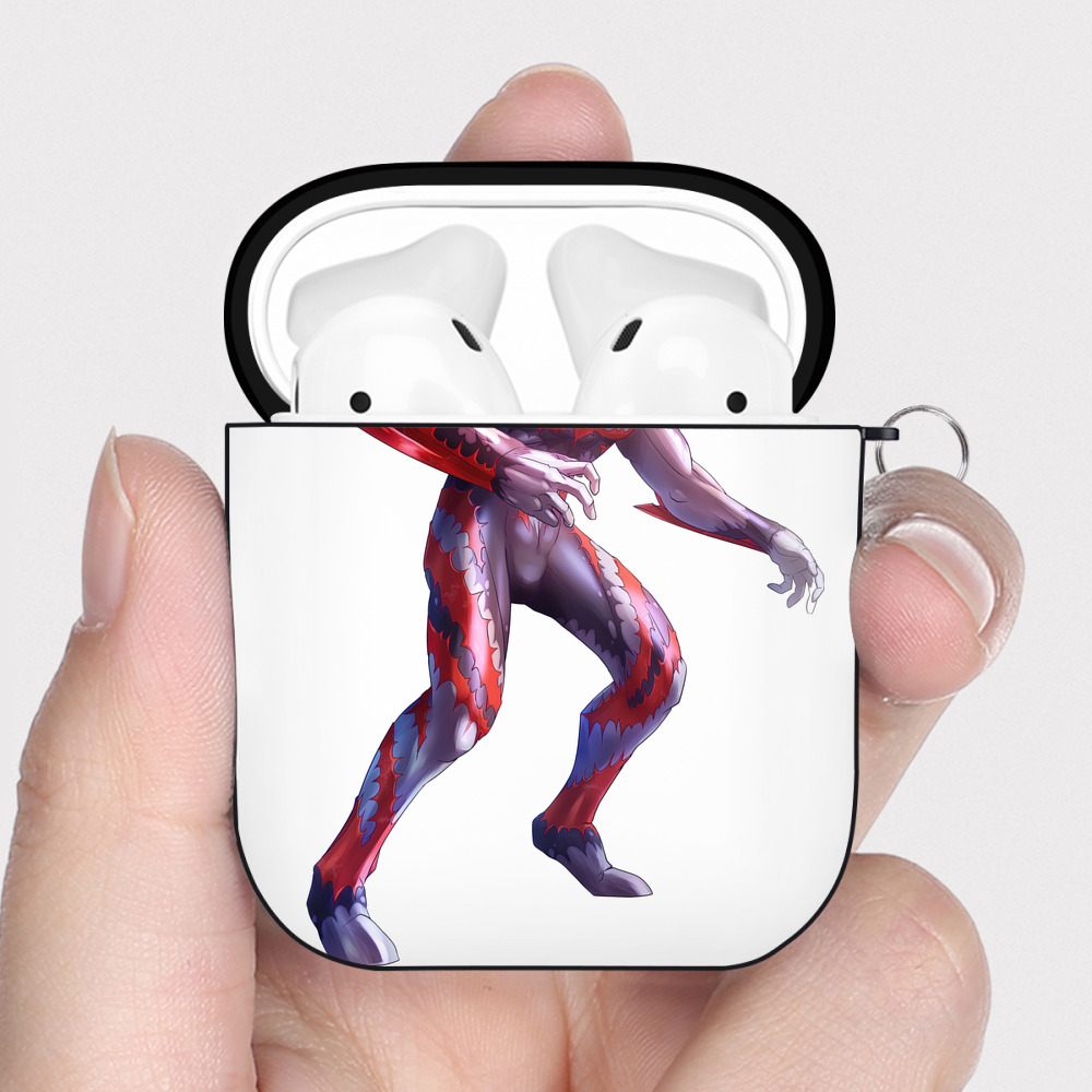 （画像用） ウルトラマン Ultraman AirPods 第2世代保護ケース ハードシェル ブラック 耐衝撃・防指紋・カラビナ付き