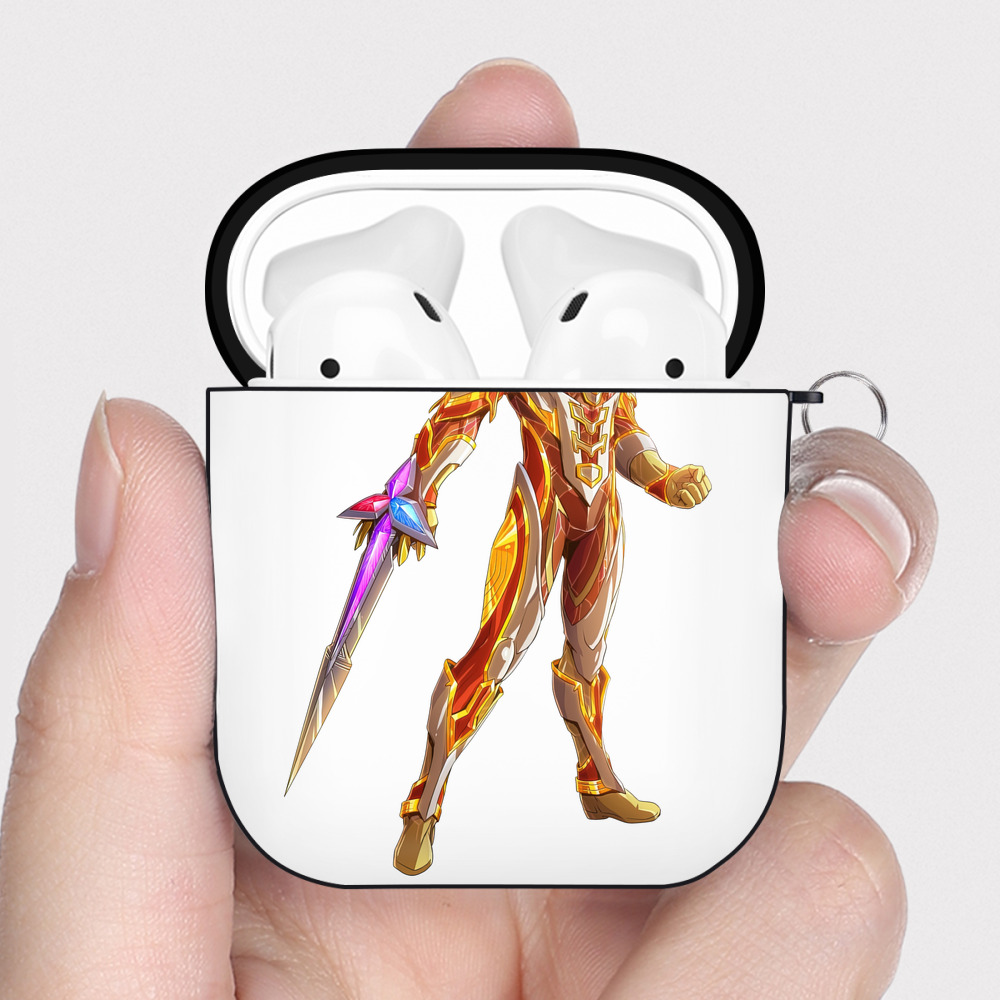 （画像用） ウルトラマン Ultraman AirPods 第2世代保護ケース ハードシェル ブラック 耐衝撃・防指紋・カラビナ付き