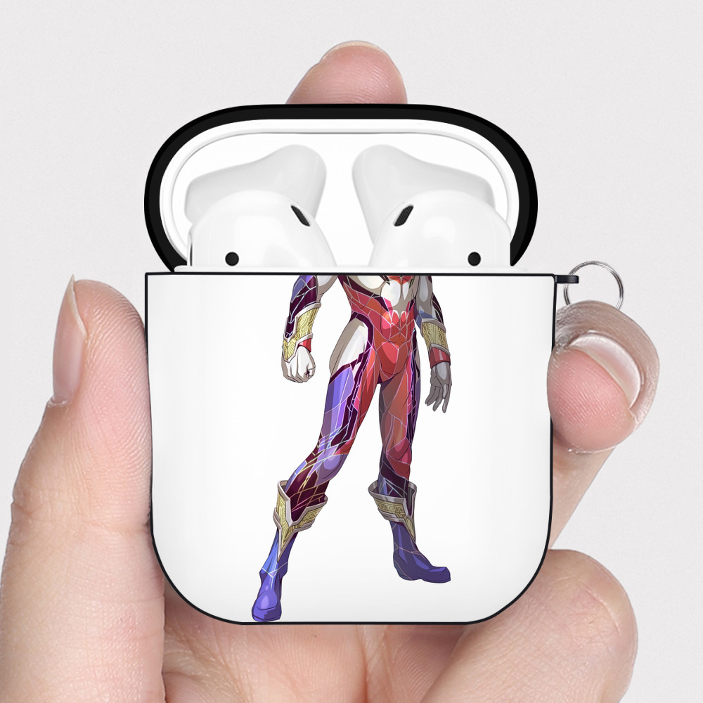 （画像用） ウルトラマン Ultraman AirPods 第2世代保護ケース ハードシェル ブラック 耐衝撃・防指紋・カラビナ付き