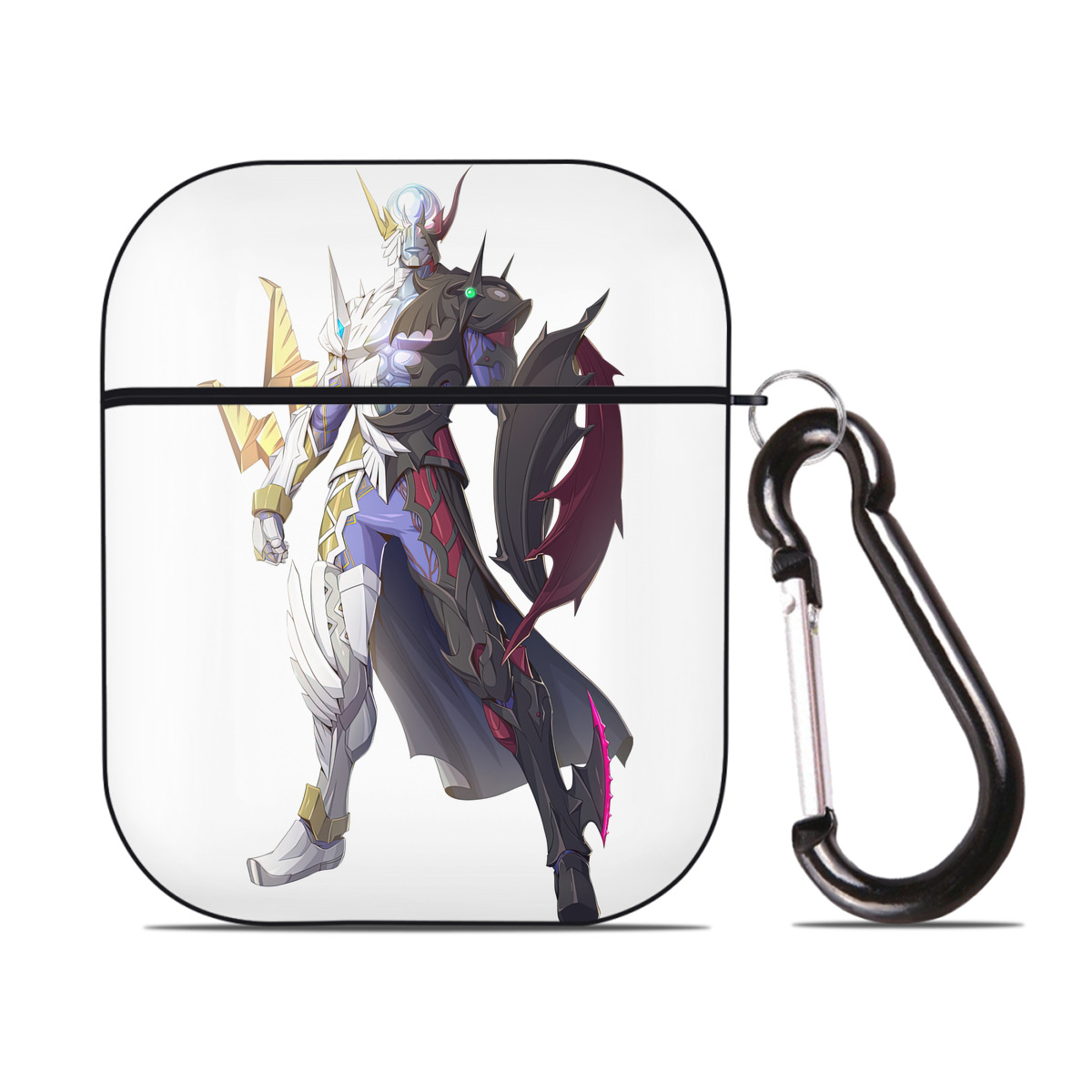 （画像用） ウルトラマン Ultraman AirPods 第2世代保護ケース ハードシェル ブラック 耐衝撃・防指紋・カラビナ付き