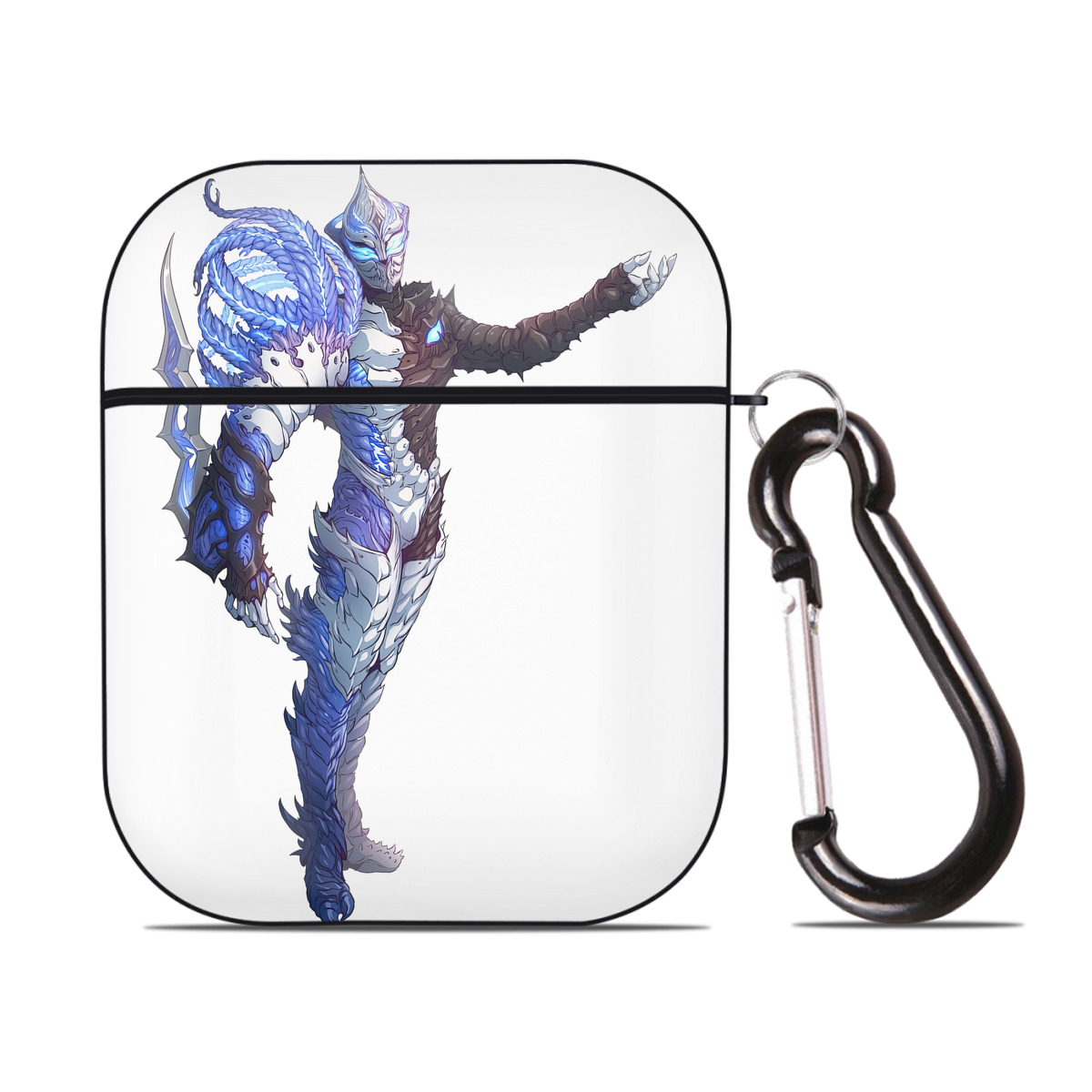 （画像用） ウルトラマン Ultraman AirPods 第2世代保護ケース ハードシェル ブラック 耐衝撃・防指紋・カラビナ付き